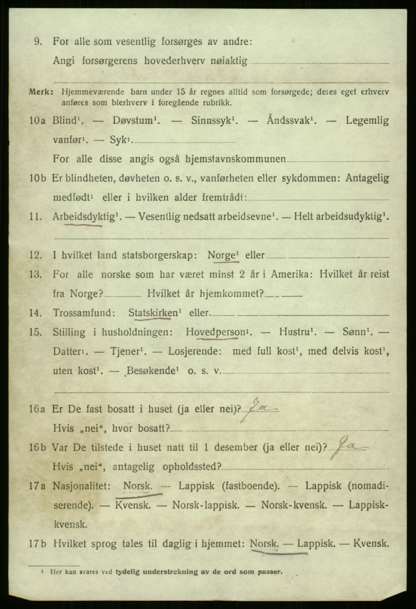 SATØ, 1920 census for Bjarkøy, 1920, p. 732