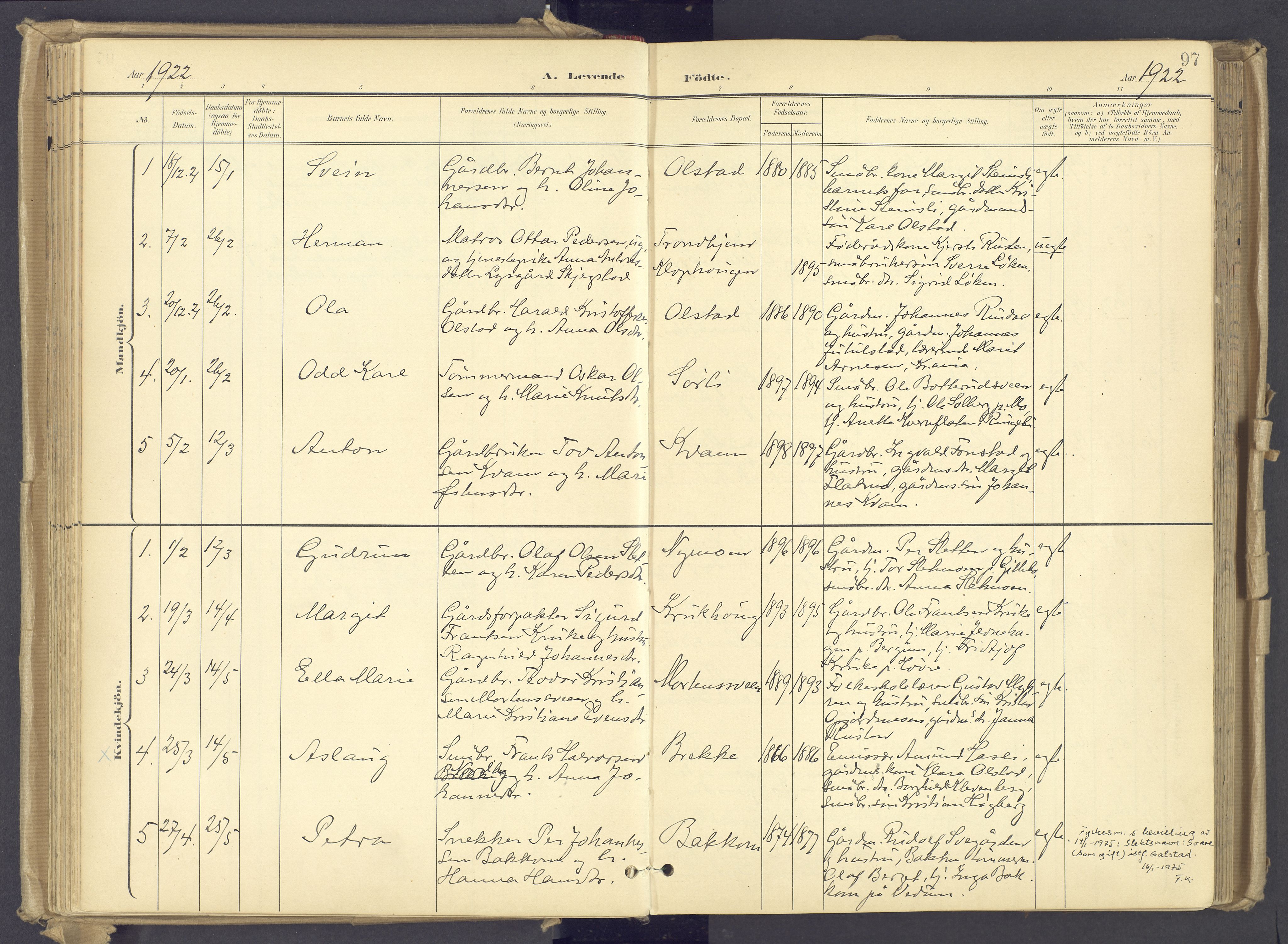 Øyer prestekontor, SAH/PREST-084/H/Ha/Haa/L0012: Parish register (official) no. 12, 1897-1920, p. 97