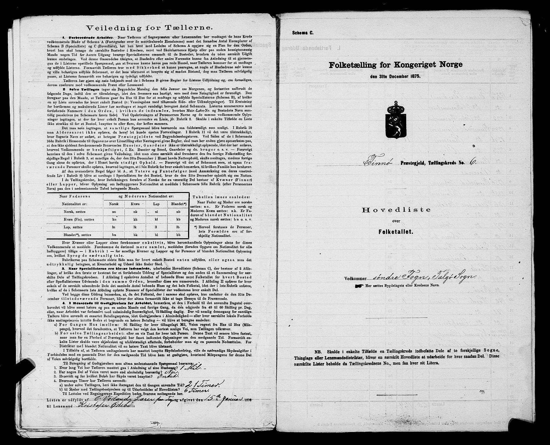 SAST, 1875 census for 1141P Finnøy, 1875, p. 14