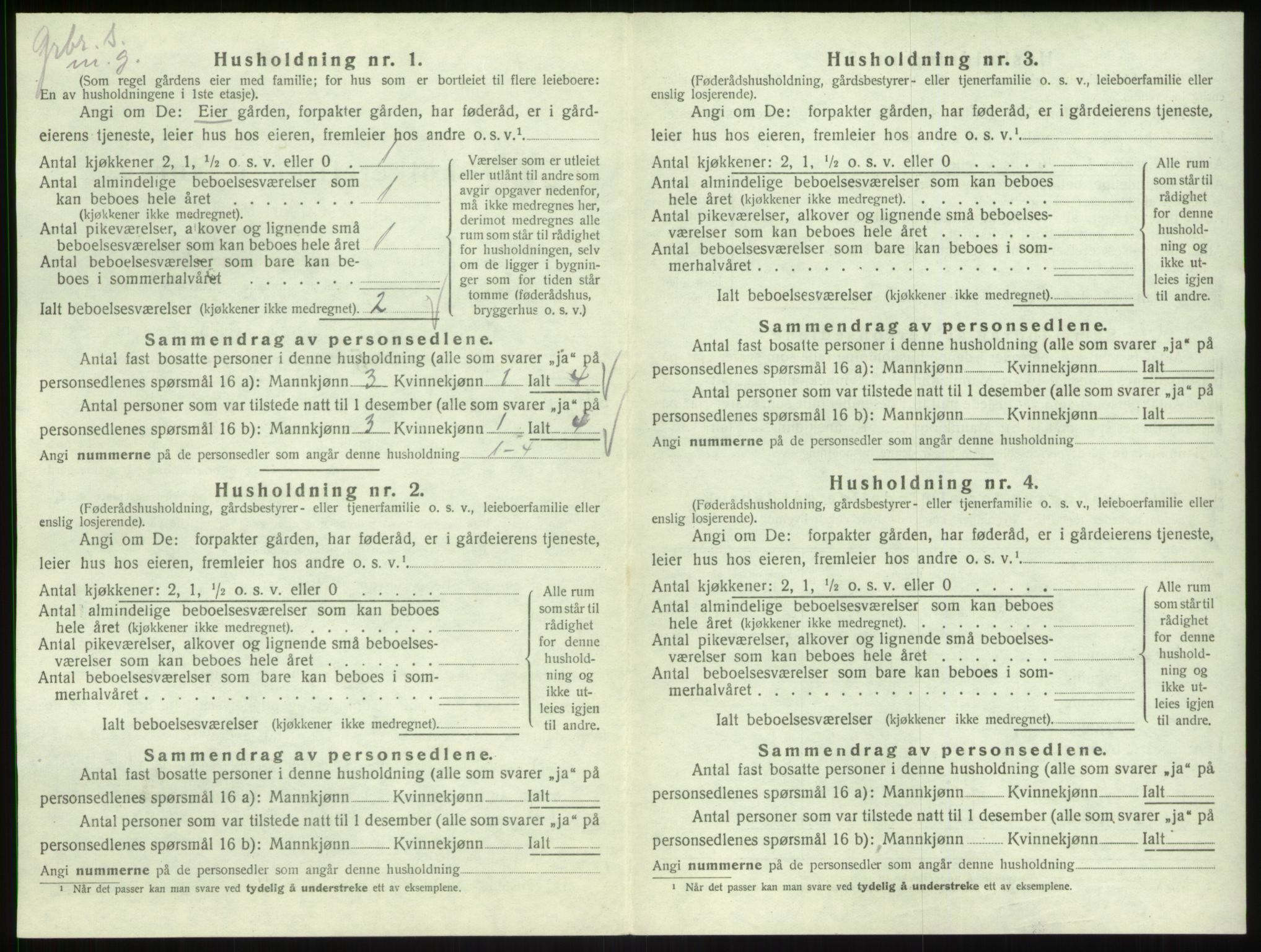 SAB, 1920 census for Lavik, 1920, p. 63