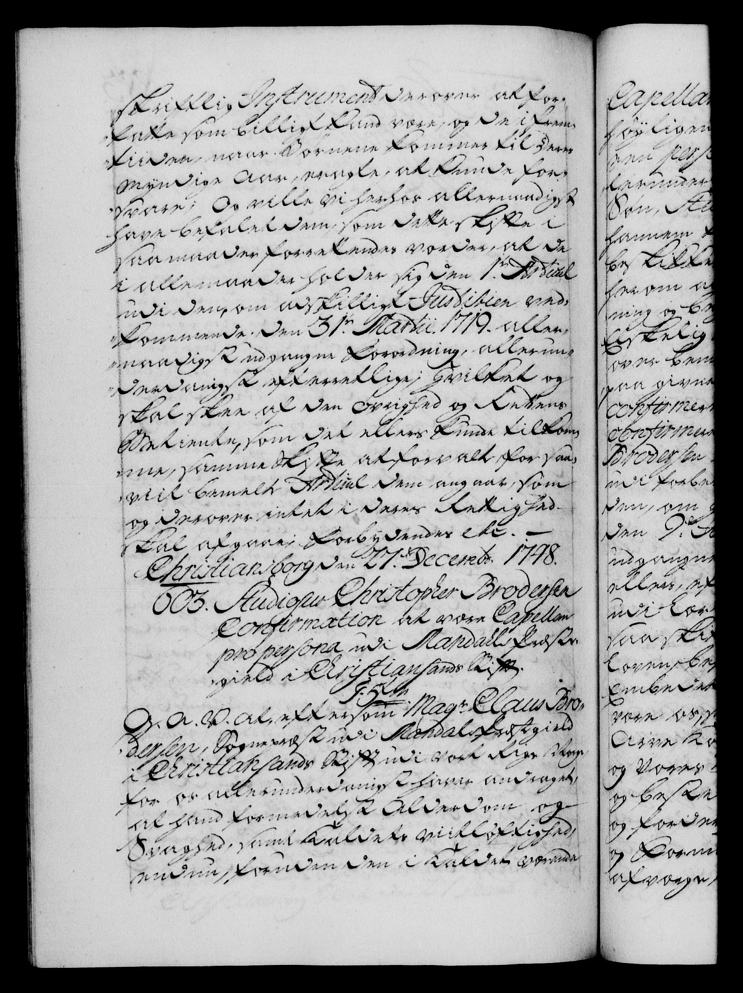 Danske Kanselli 1572-1799, AV/RA-EA-3023/F/Fc/Fca/Fcaa/L0035: Norske registre, 1746-1748, p. 883b