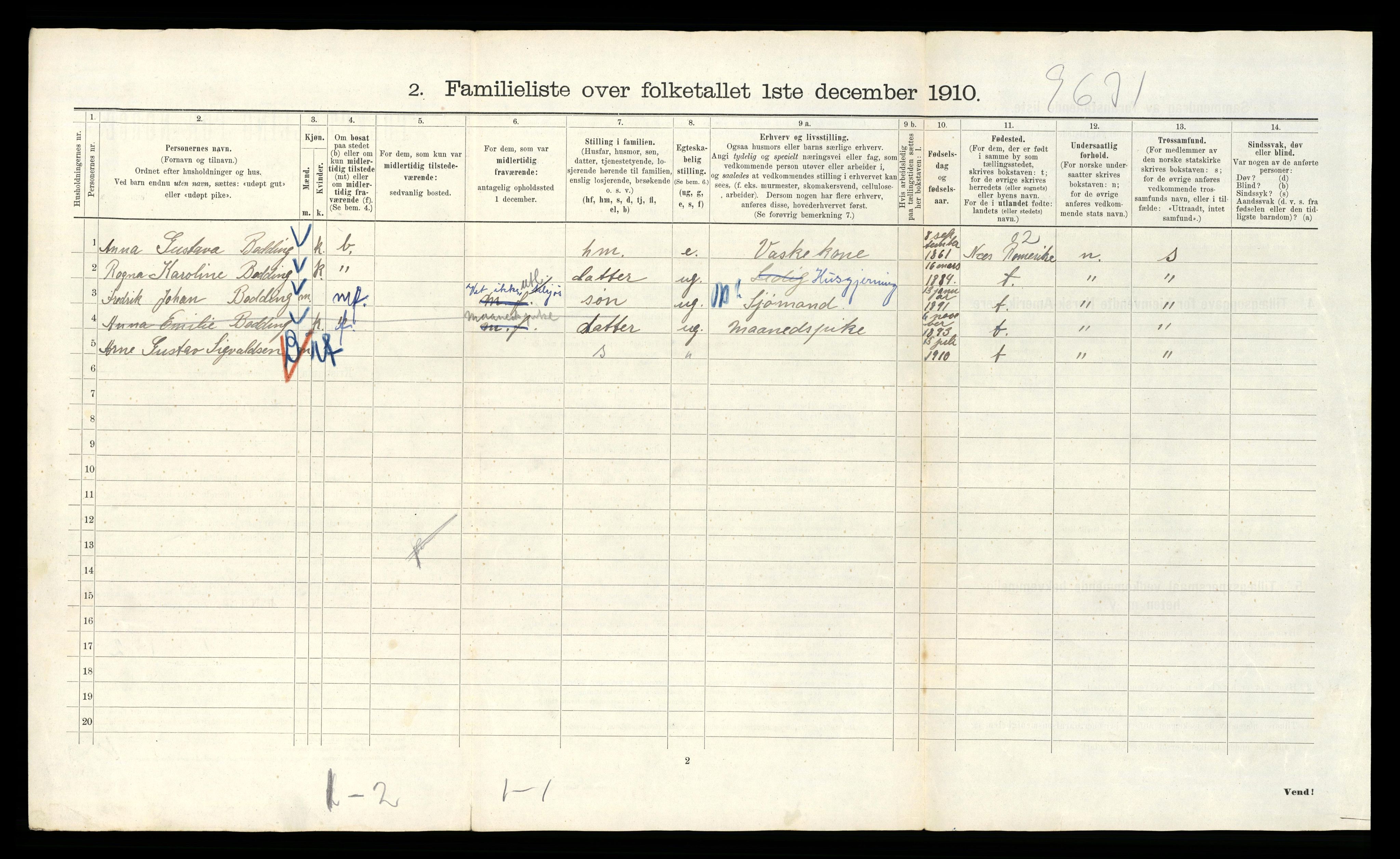 RA, 1910 census for Kristiania, 1910, p. 90874