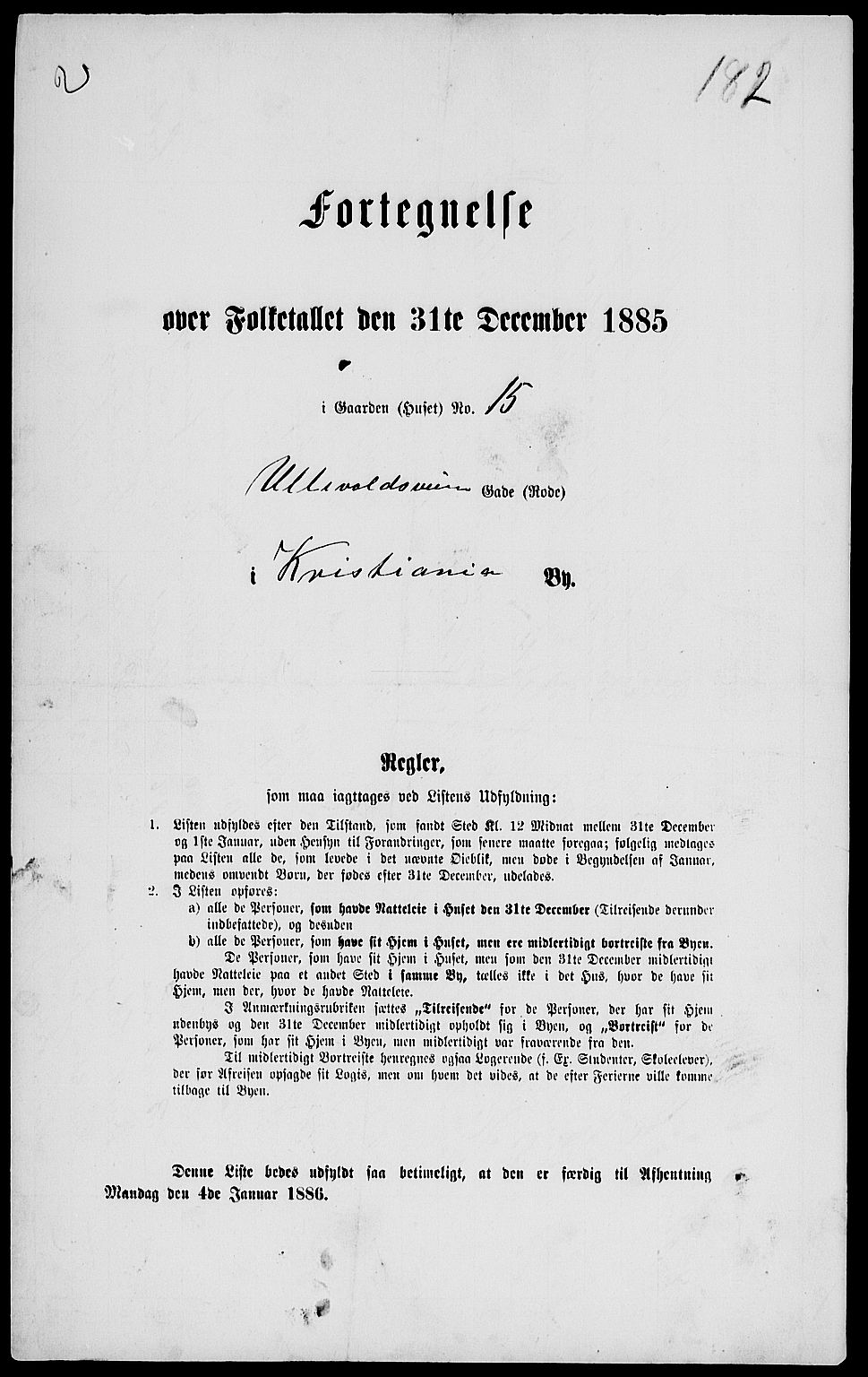 RA, 1885 census for 0301 Kristiania, 1885, p. 5973