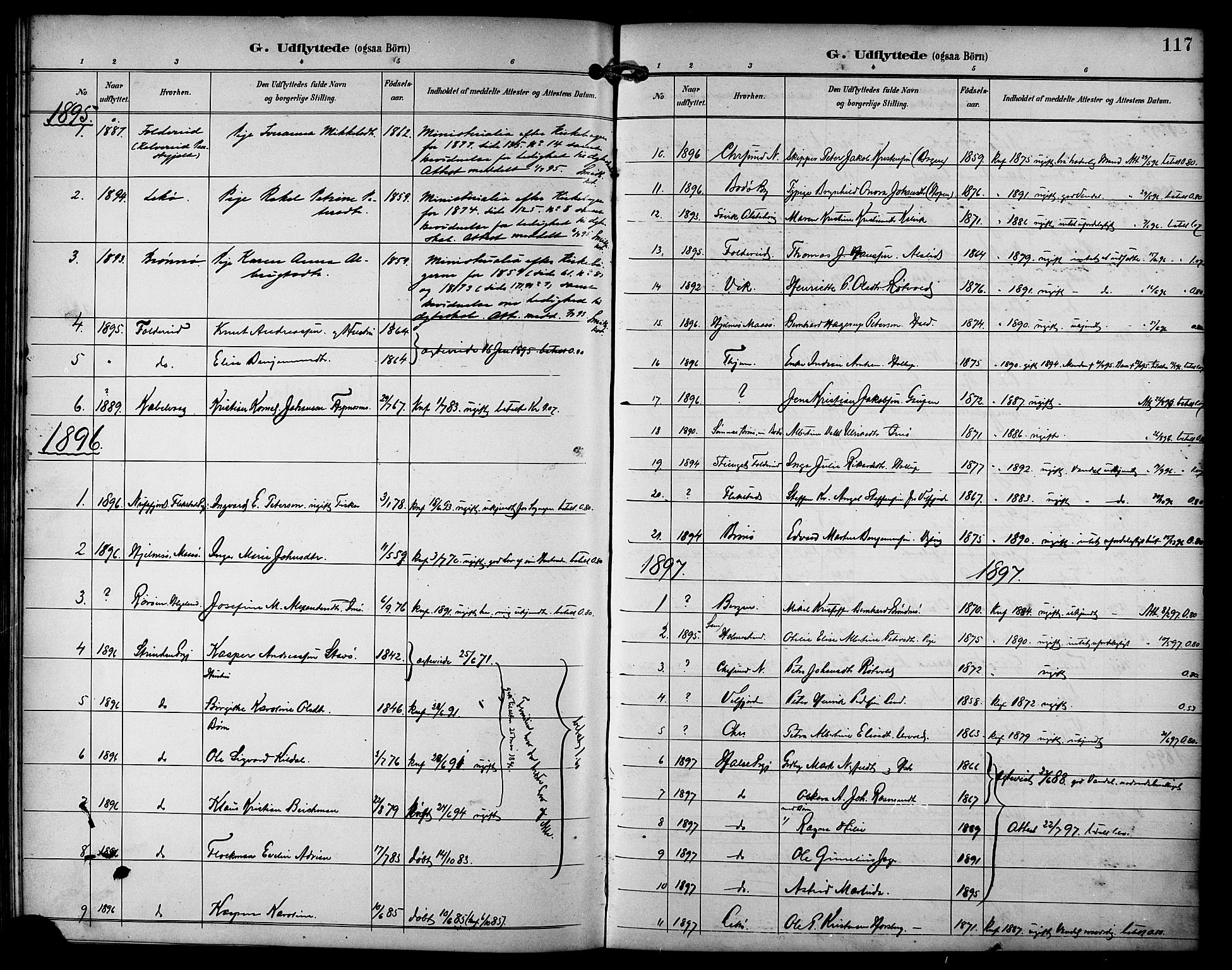 Ministerialprotokoller, klokkerbøker og fødselsregistre - Nordland, AV/SAT-A-1459/810/L0152: Parish register (official) no. 810A11, 1895-1899, p. 117