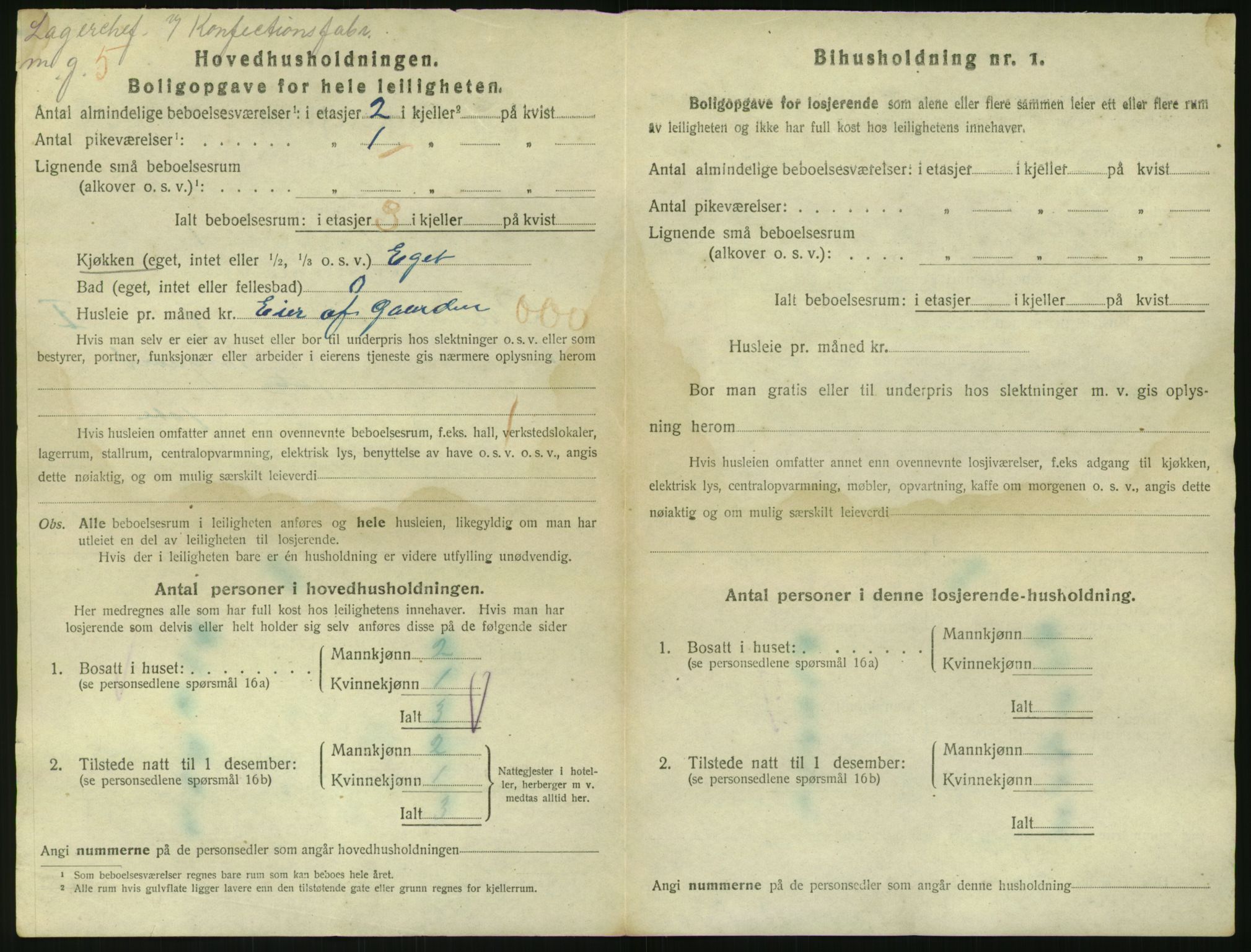 SAO, 1920 census for Kristiania, 1920, p. 29433