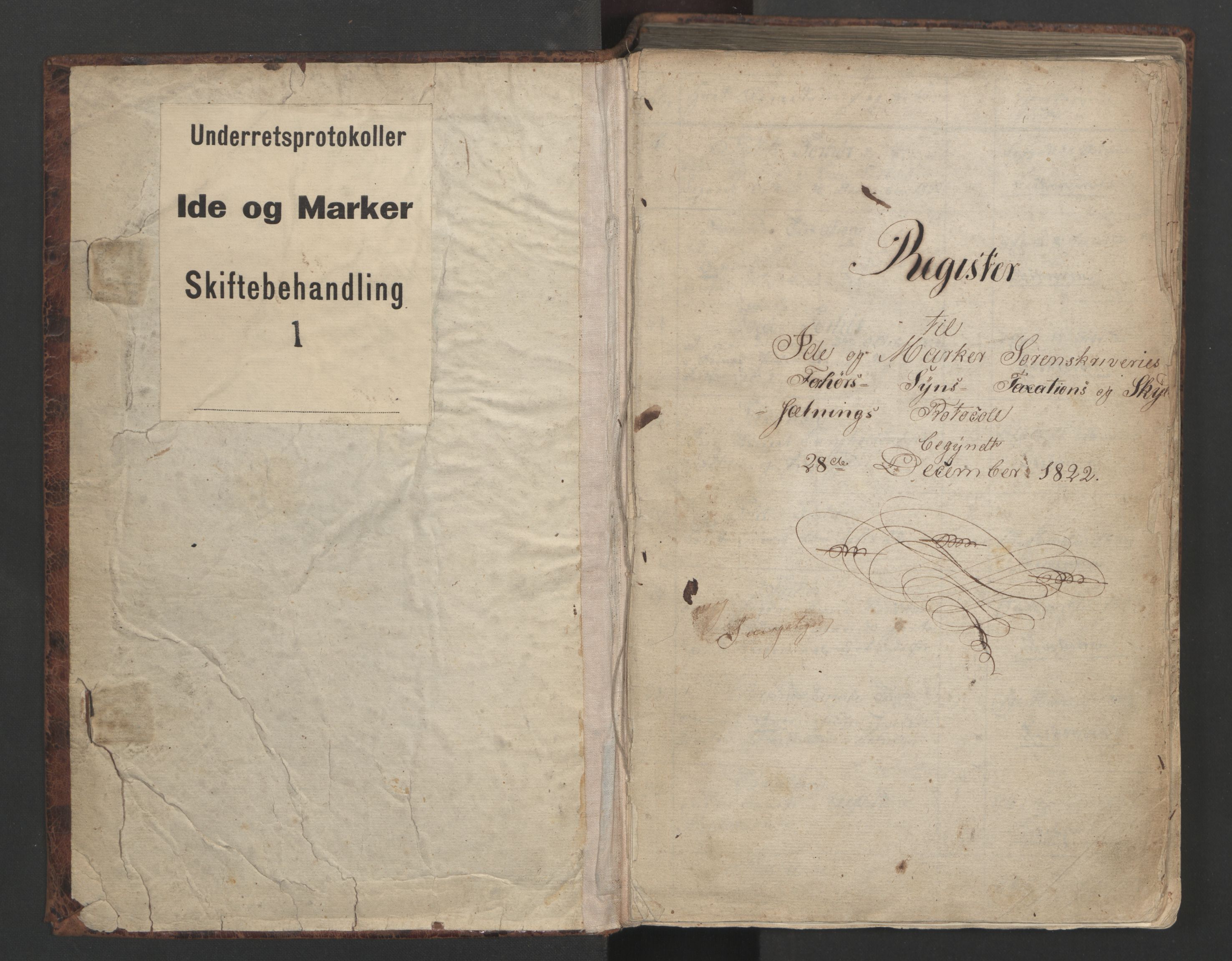 Idd og Marker sorenskriveri, SAO/A-10283/H/Hd/L0001/0001: Skifteforhandlings- og ekstrarettsprotokoll / Skifteforhandlingsprotokoll, 1820-1822