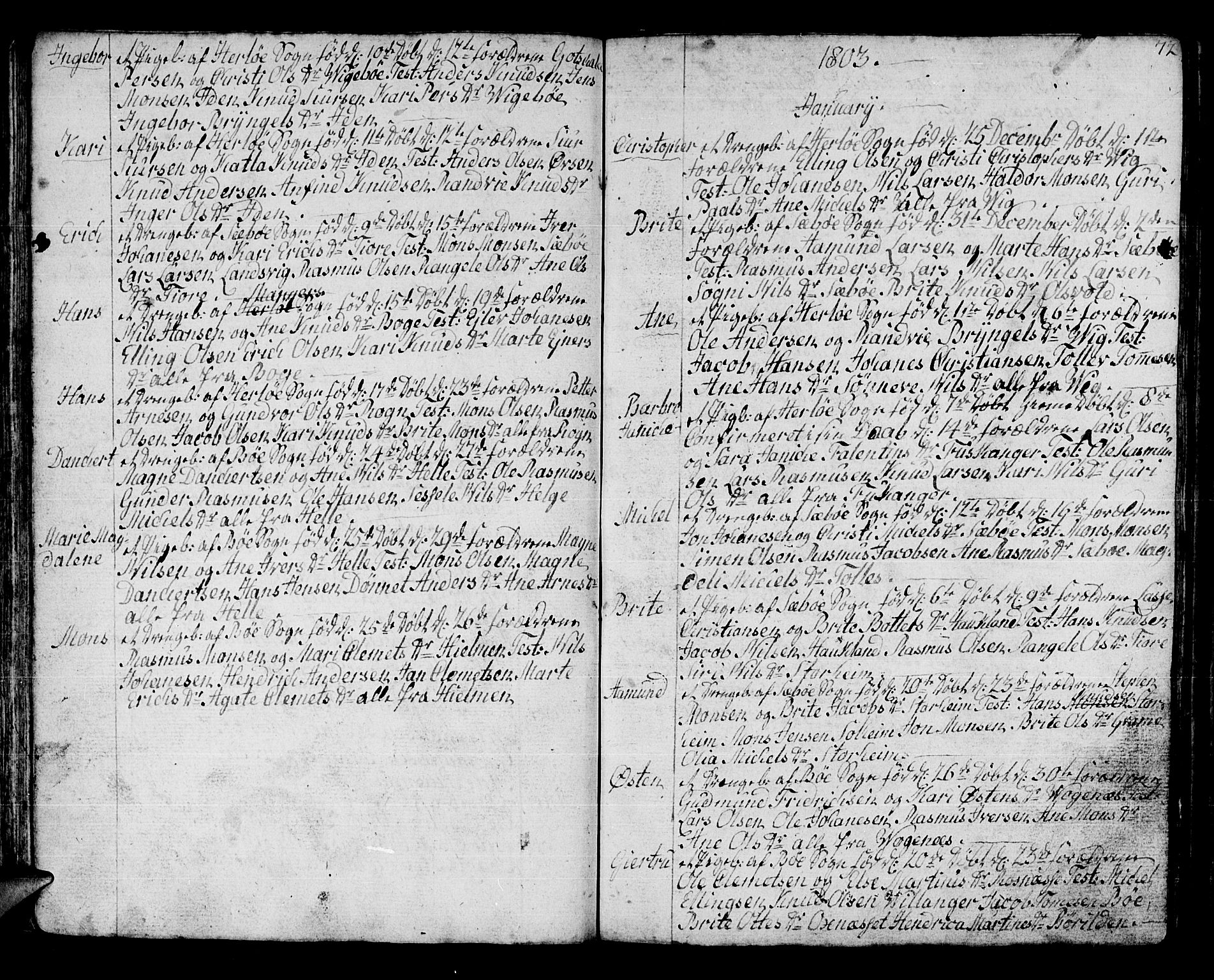 Manger sokneprestembete, SAB/A-76801/H/Haa: Parish register (official) no. A 2, 1792-1815, p. 72