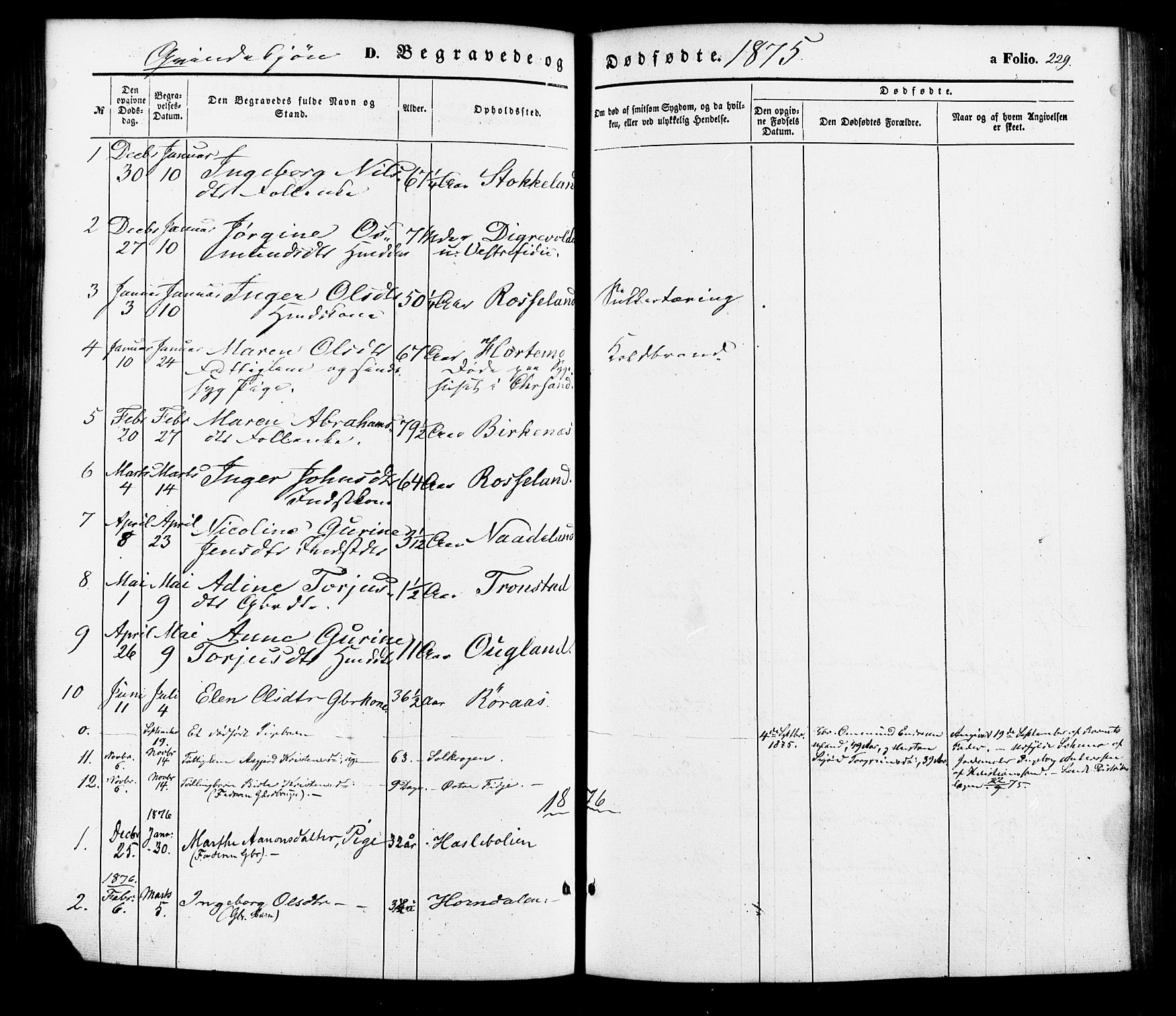 Søgne sokneprestkontor, SAK/1111-0037/F/Fa/Faa/L0002: Parish register (official) no. A 2, 1854-1882, p. 229