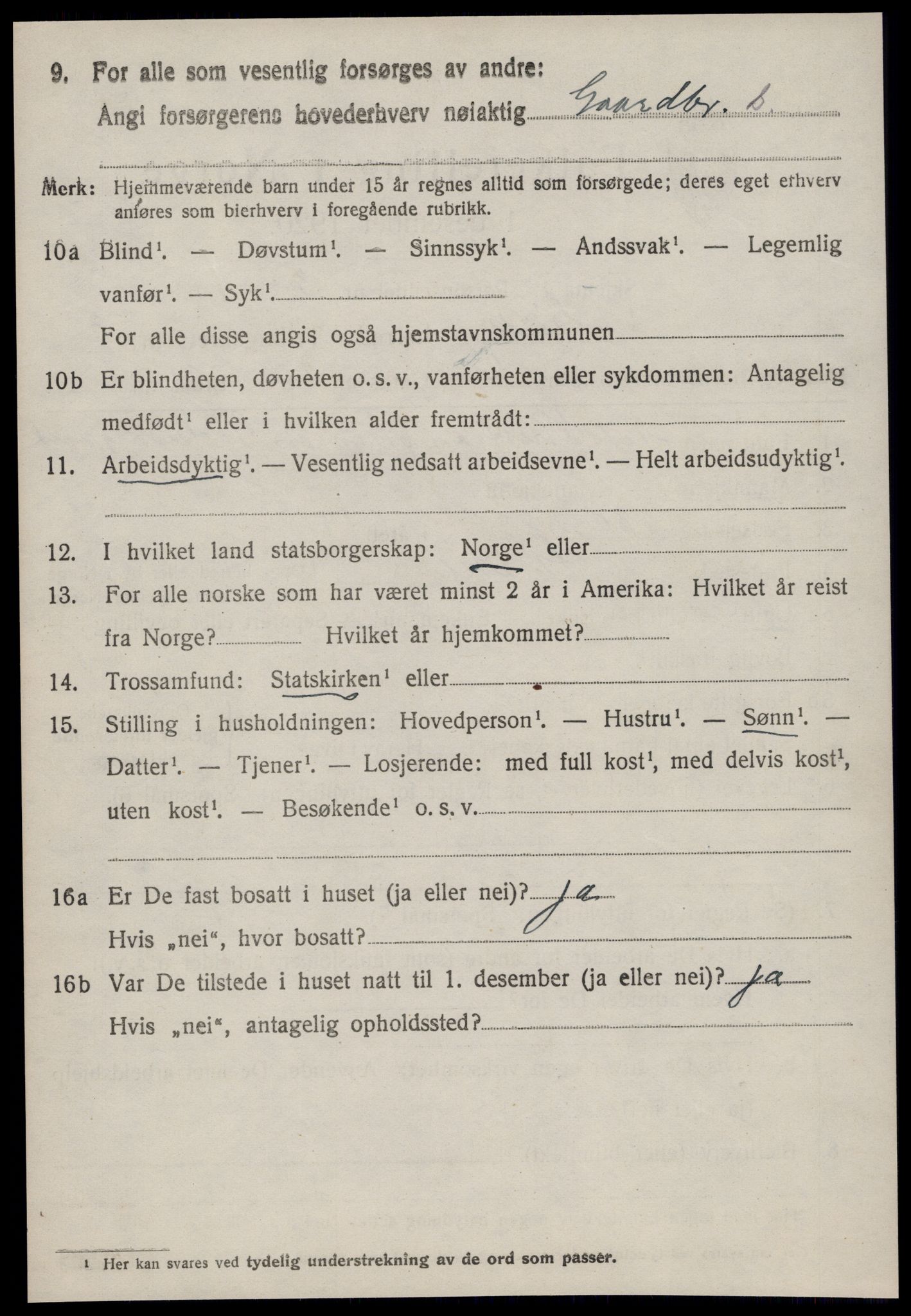 SAT, 1920 census for Giske, 1920, p. 1687