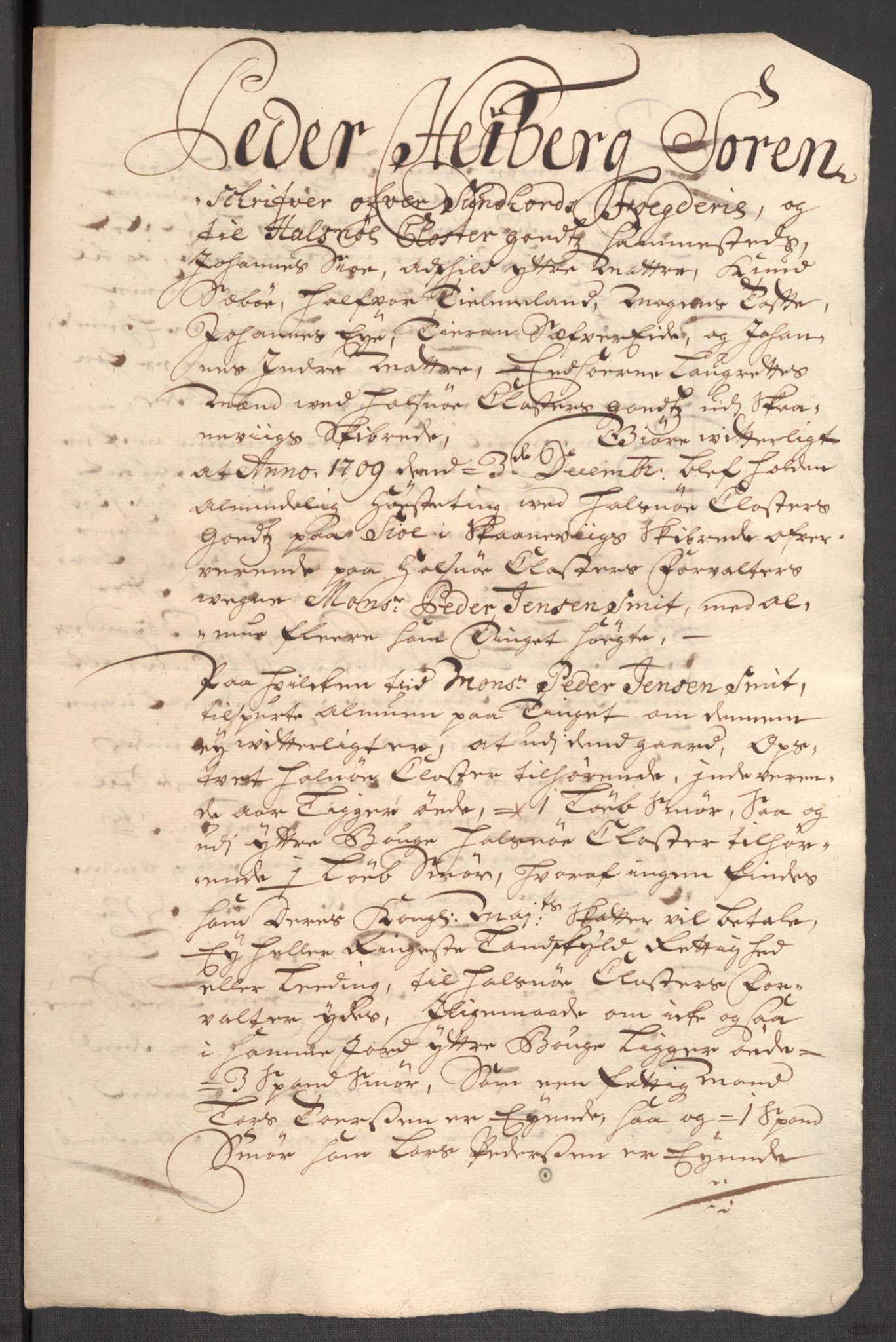 Rentekammeret inntil 1814, Reviderte regnskaper, Fogderegnskap, AV/RA-EA-4092/R48/L2986: Fogderegnskap Sunnhordland og Hardanger, 1709-1710, p. 245