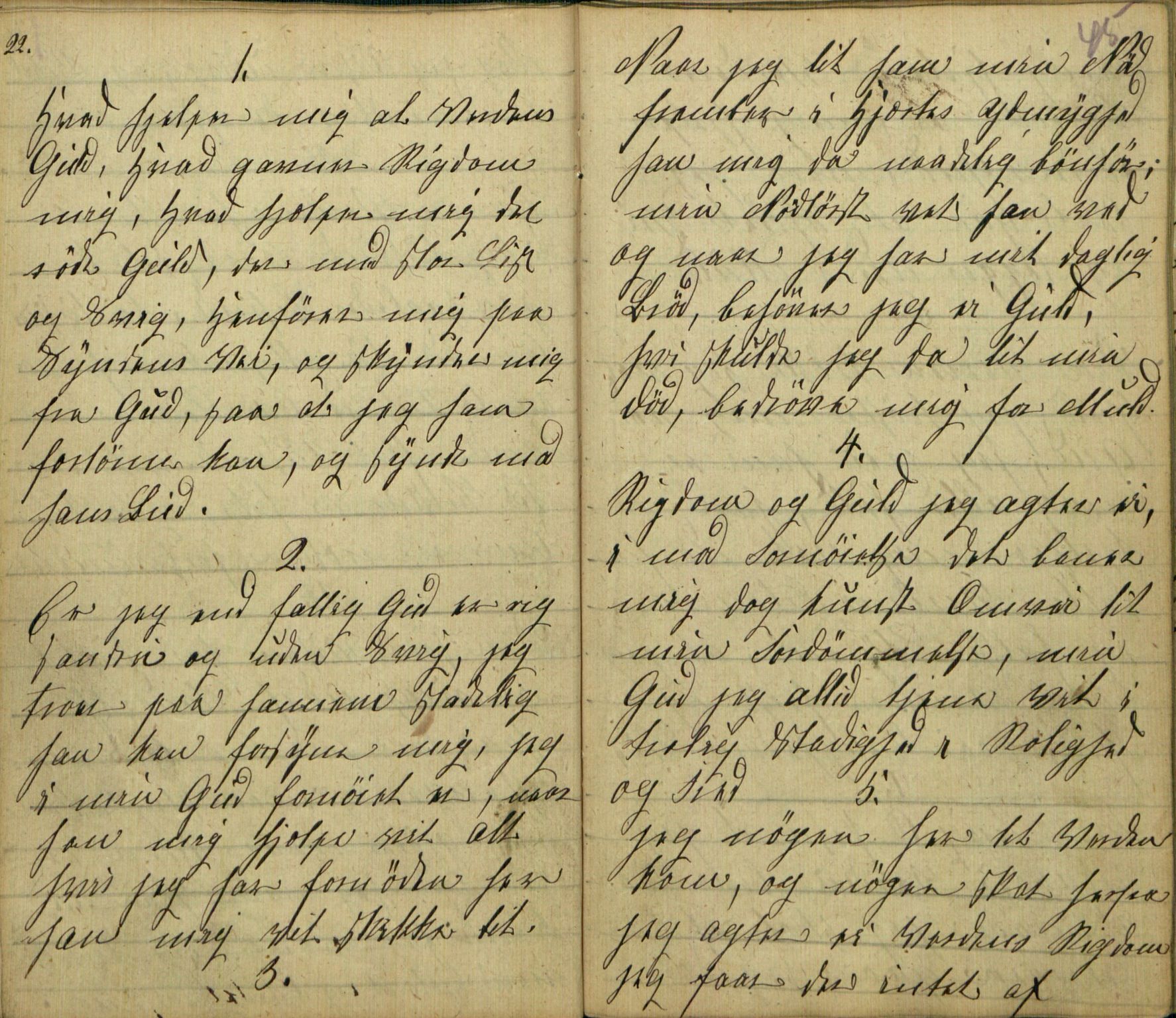 Rikard Berge, TEMU/TGM-A-1003/F/L0005/0018: 160-200 / 177 Handskriven visebok. Tilhører Aasheim af Sigjords Præstegjeld, 1870. Vise, 1870, p. 44-45