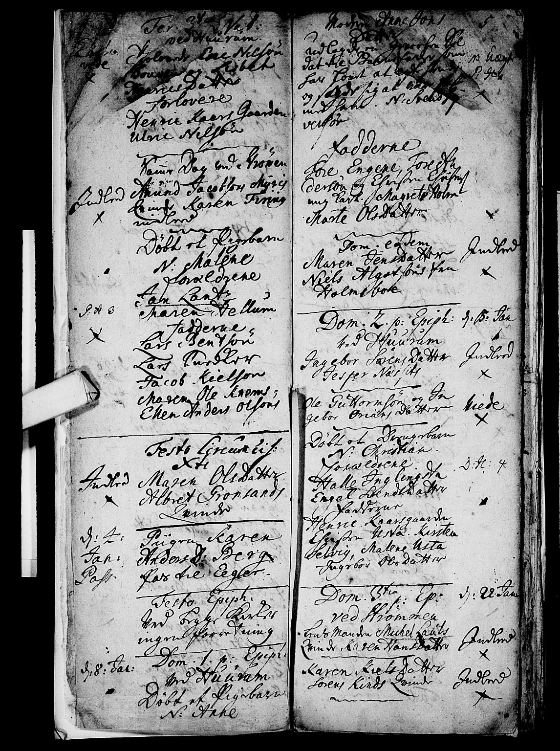 Hurum kirkebøker, AV/SAKO-A-229/F/Fa/L0005: Parish register (official) no. 5, 1735-1739, p. 4-5