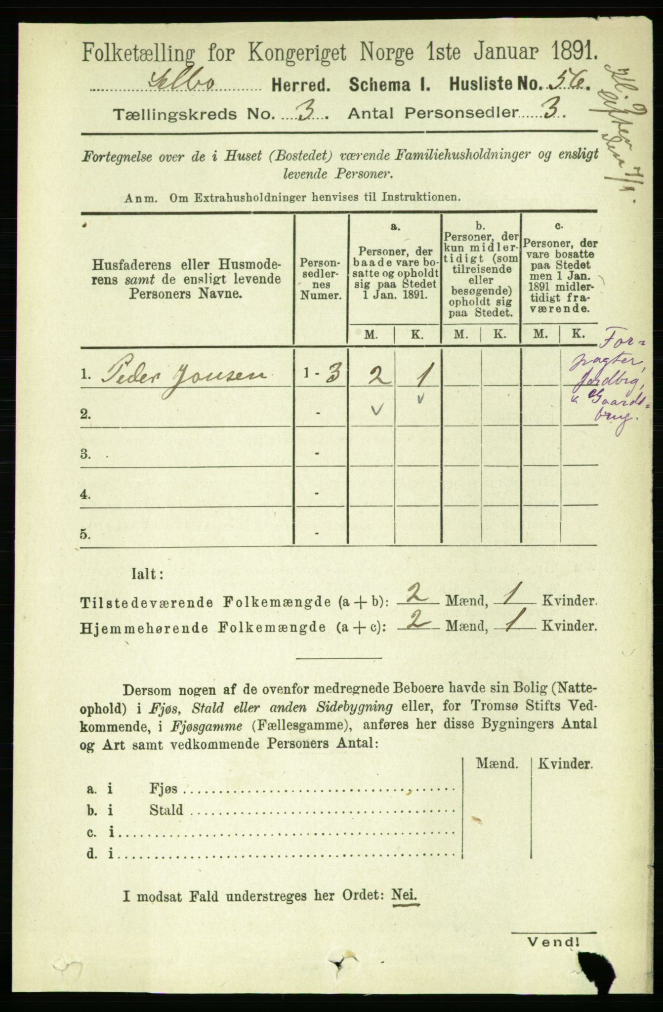 RA, 1891 census for 1664 Selbu, 1891, p. 631