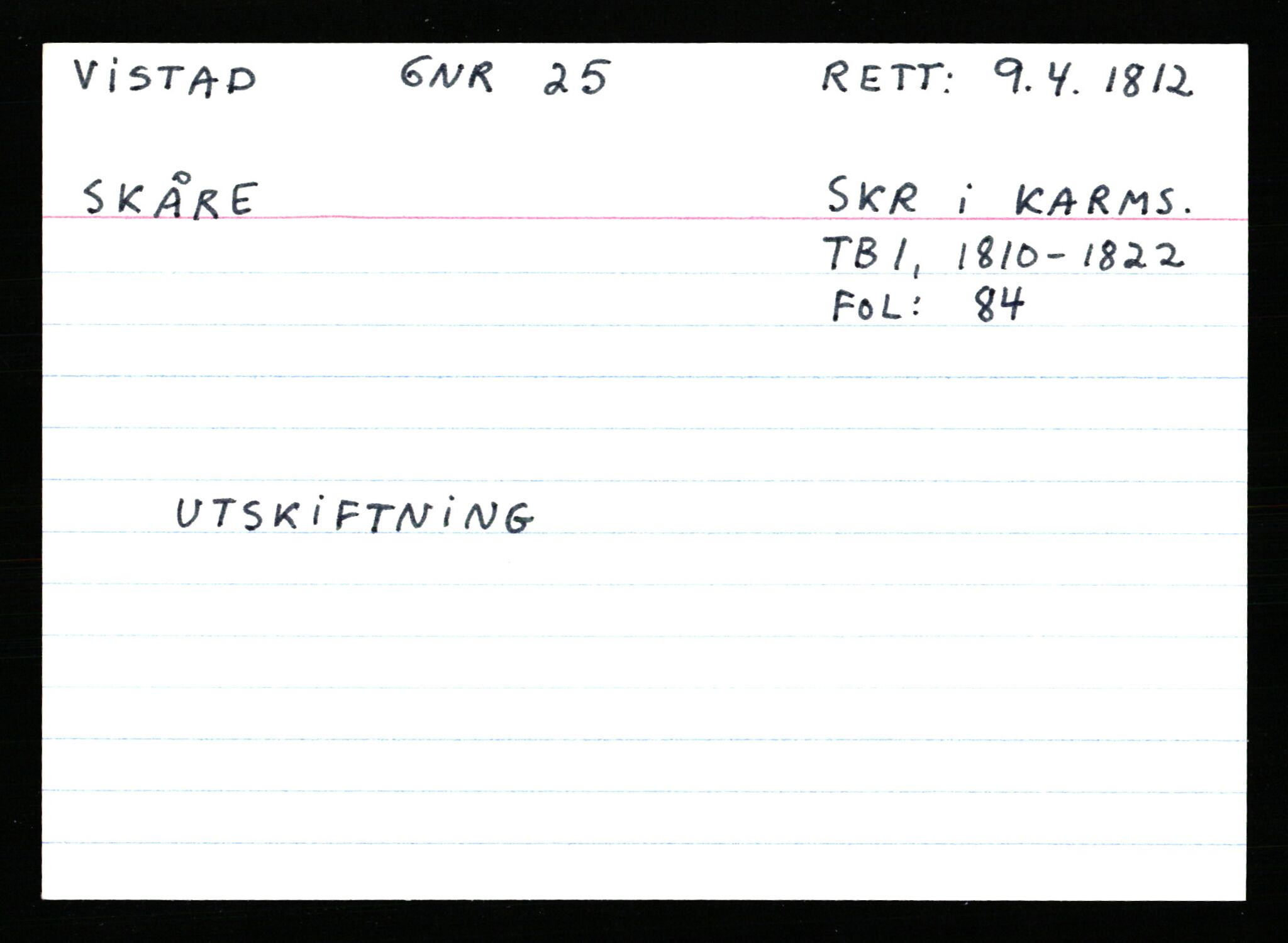 Statsarkivet i Stavanger, AV/SAST-A-101971/03/Y/Ym/L0067: Åstedskort sortert etter gårdsnavn: Vik - Vold, 1600-1950, p. 539
