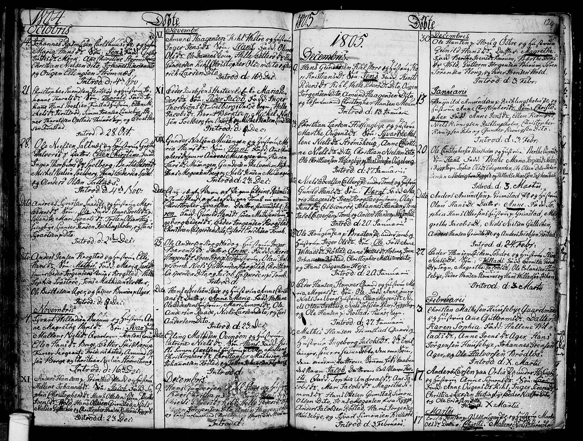 Råde prestekontor kirkebøker, SAO/A-2009/F/Fa/L0002: Parish register (official) no. 2, 1762-1806, p. 120