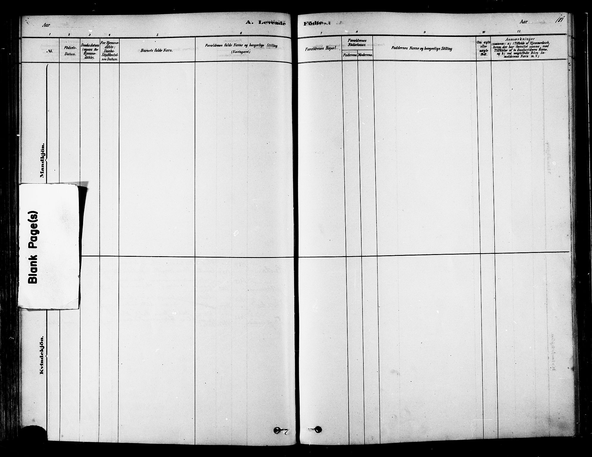 Ministerialprotokoller, klokkerbøker og fødselsregistre - Nordland, SAT/A-1459/834/L0507: Parish register (official) no. 834A05, 1878-1892, p. 181