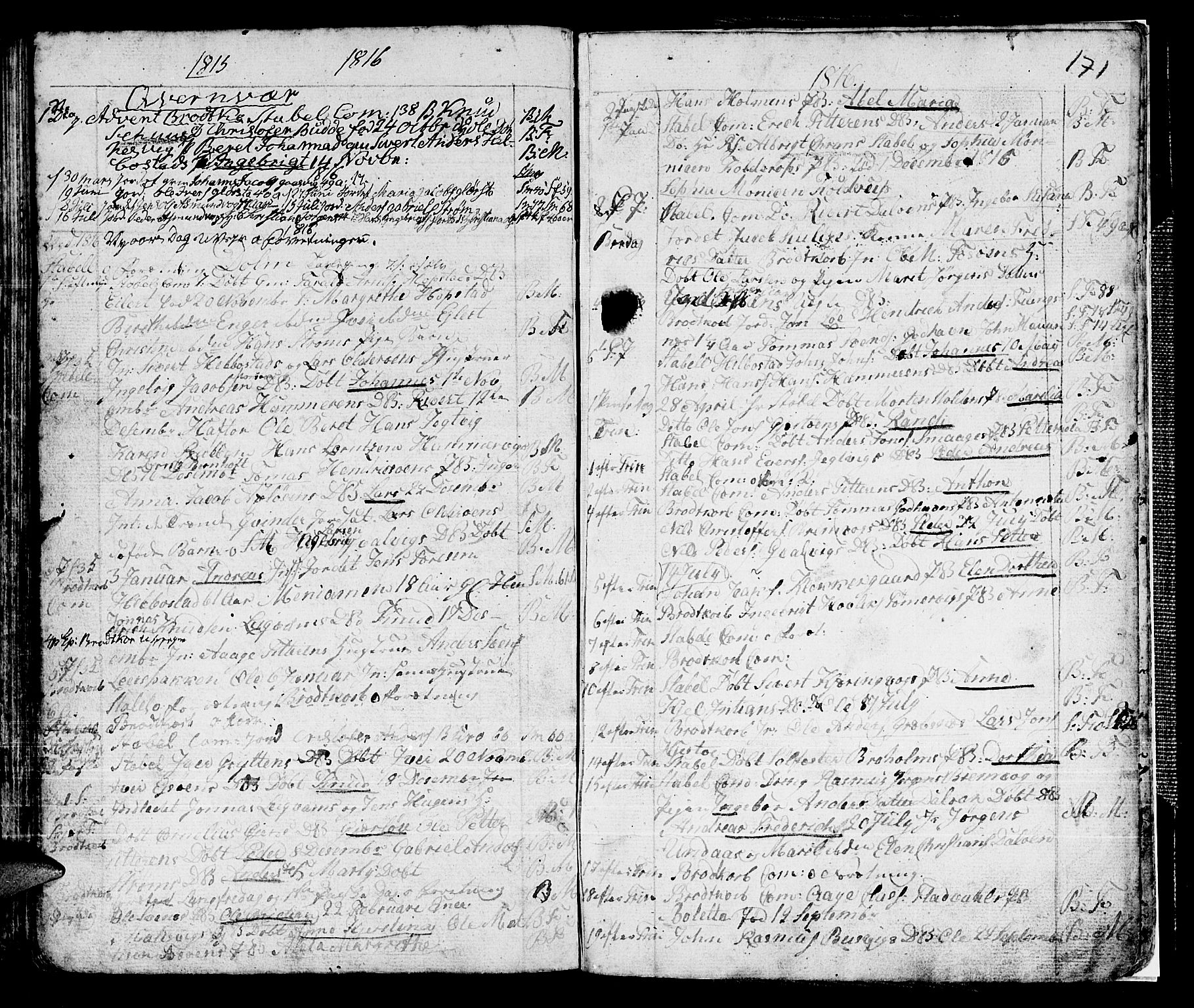 Ministerialprotokoller, klokkerbøker og fødselsregistre - Sør-Trøndelag, SAT/A-1456/634/L0526: Parish register (official) no. 634A02, 1775-1818, p. 171