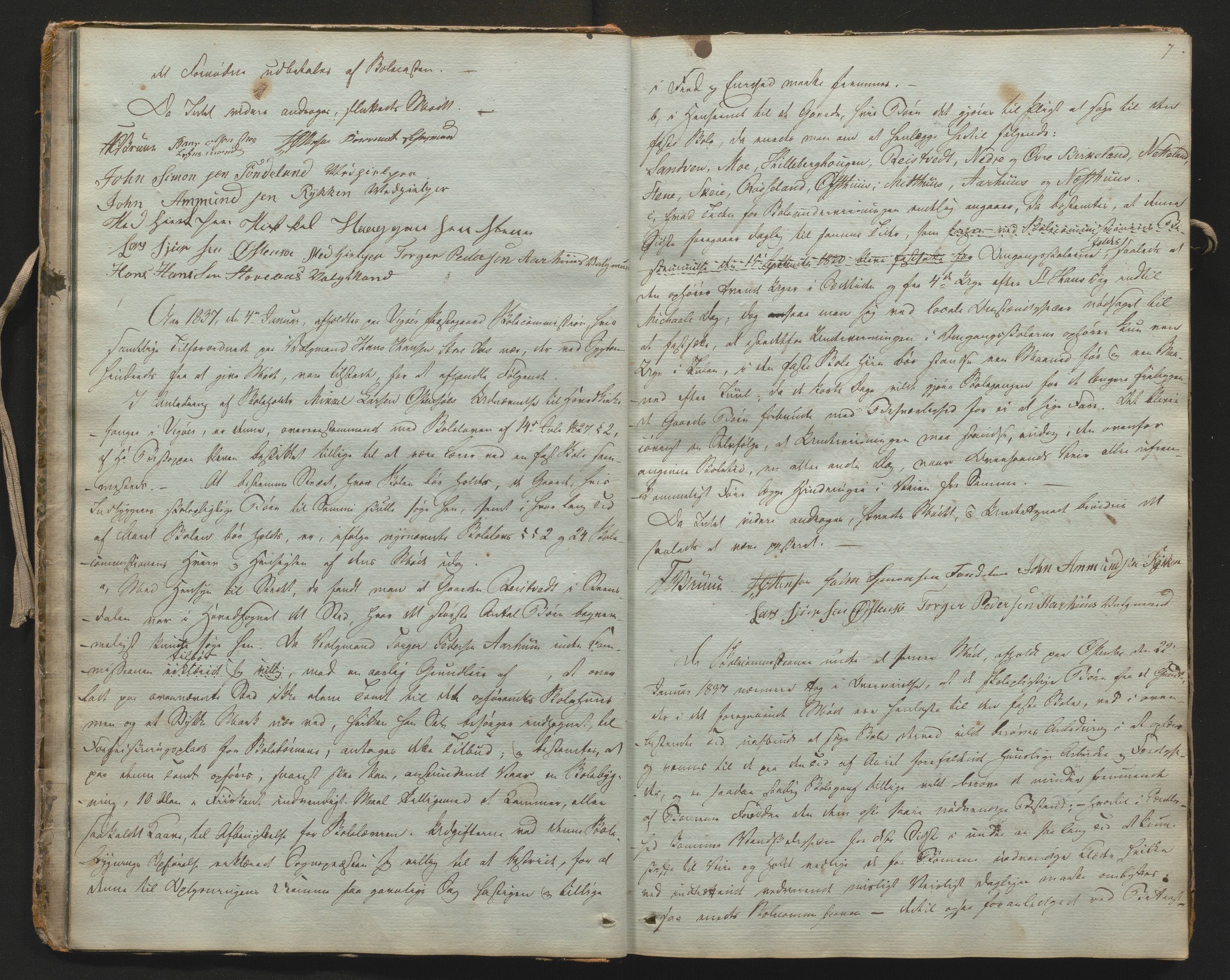 Kvam sokneprestembete, AV/SAB-A-76201/J/Jb/Jba/L0001: Forhandlingsprotokoll Vikør skulekommisjon, 1828-1875