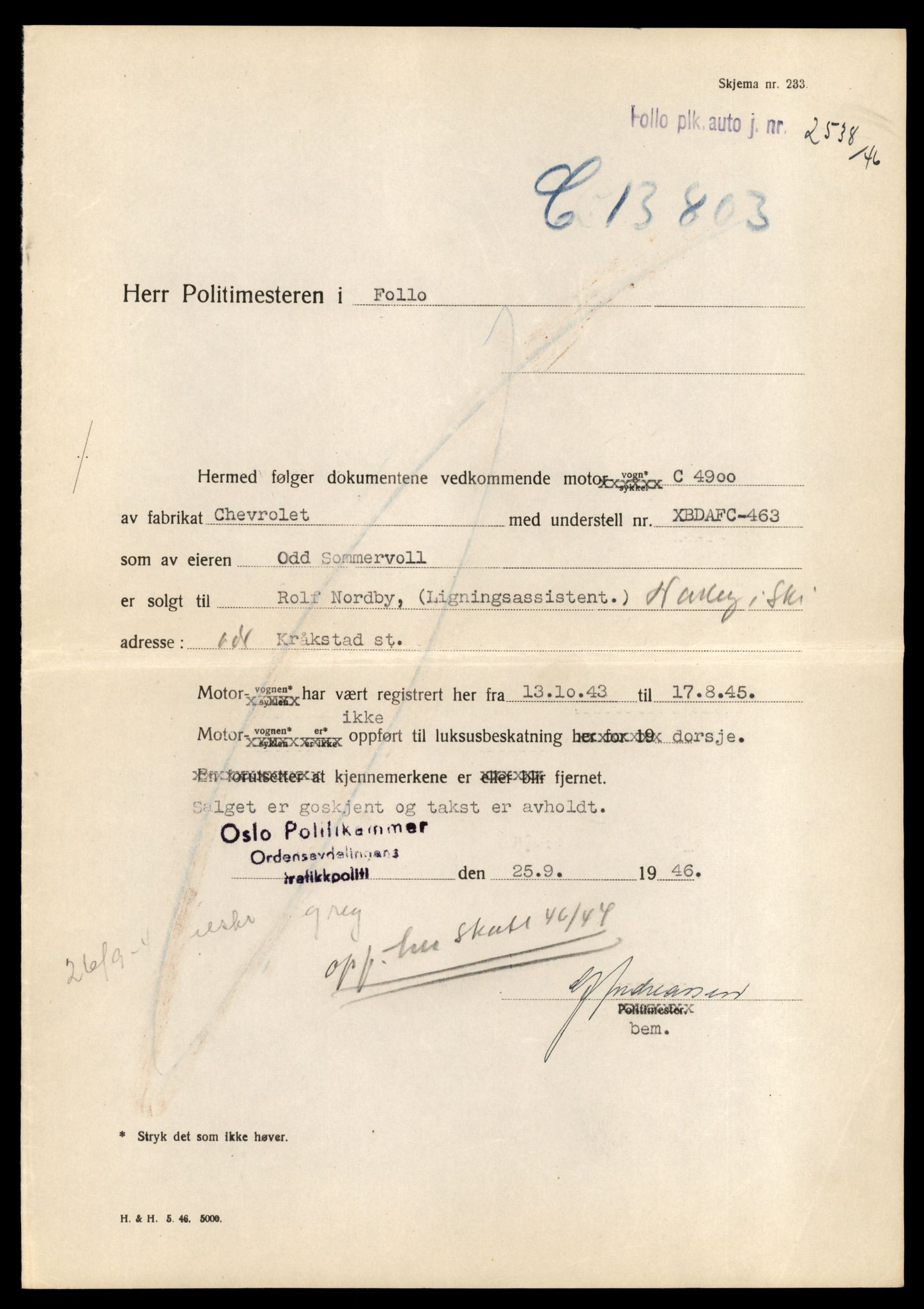 Møre og Romsdal vegkontor - Ålesund trafikkstasjon, AV/SAT-A-4099/F/Fe/L0042: Registreringskort for kjøretøy T 13906 - T 14079, 1927-1998, p. 2223