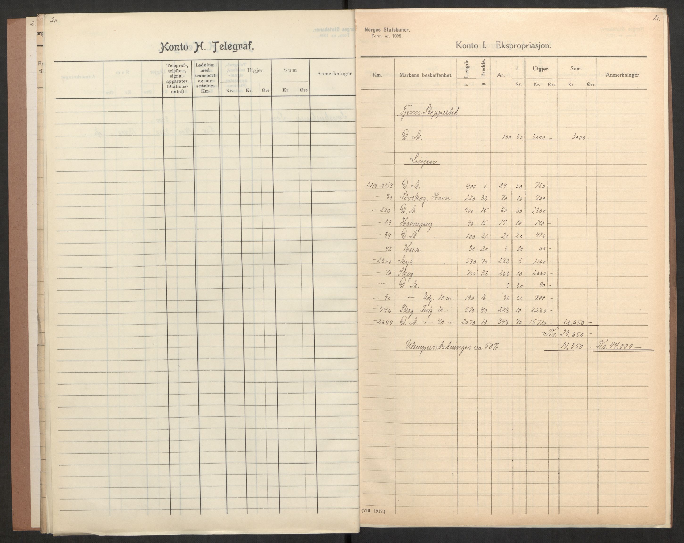 Norges Statsbaner, Baneavdelingen B, AV/RA-S-1619/1/F/Fa/L0042: NORGE-JYLLAND, 1920, p. 275