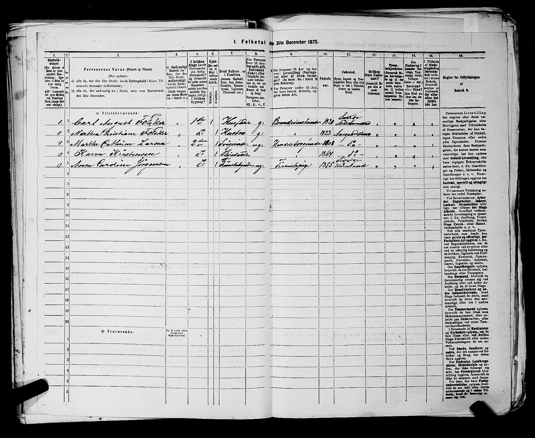 SAKO, 1875 census for 0704B Borre/Åsgårdstrand, 1875, p. 93