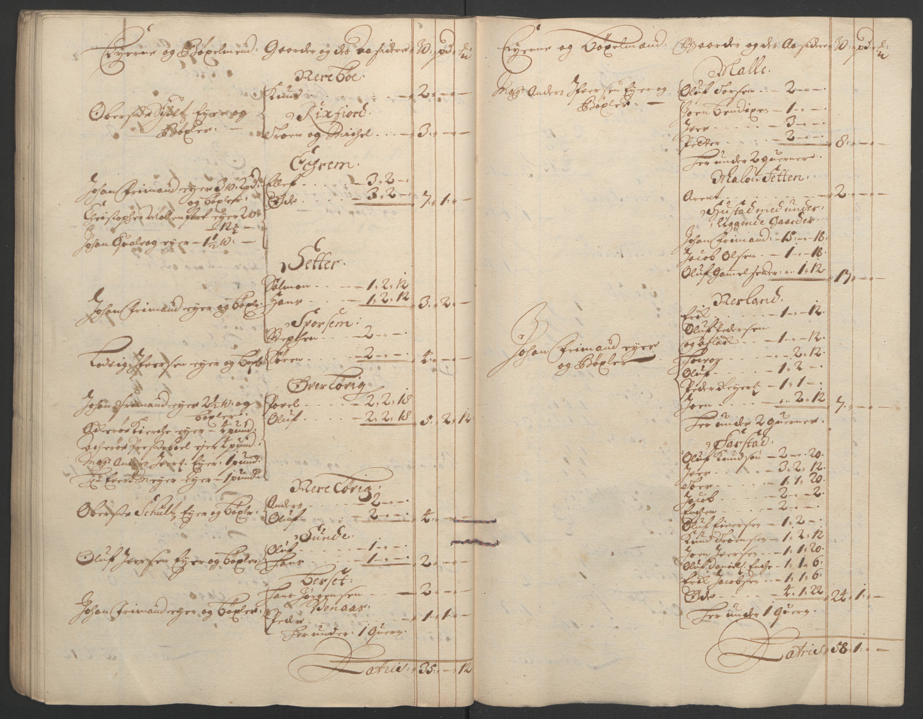 Rentekammeret inntil 1814, Reviderte regnskaper, Fogderegnskap, AV/RA-EA-4092/R55/L3652: Fogderegnskap Romsdal, 1695-1696, p. 218