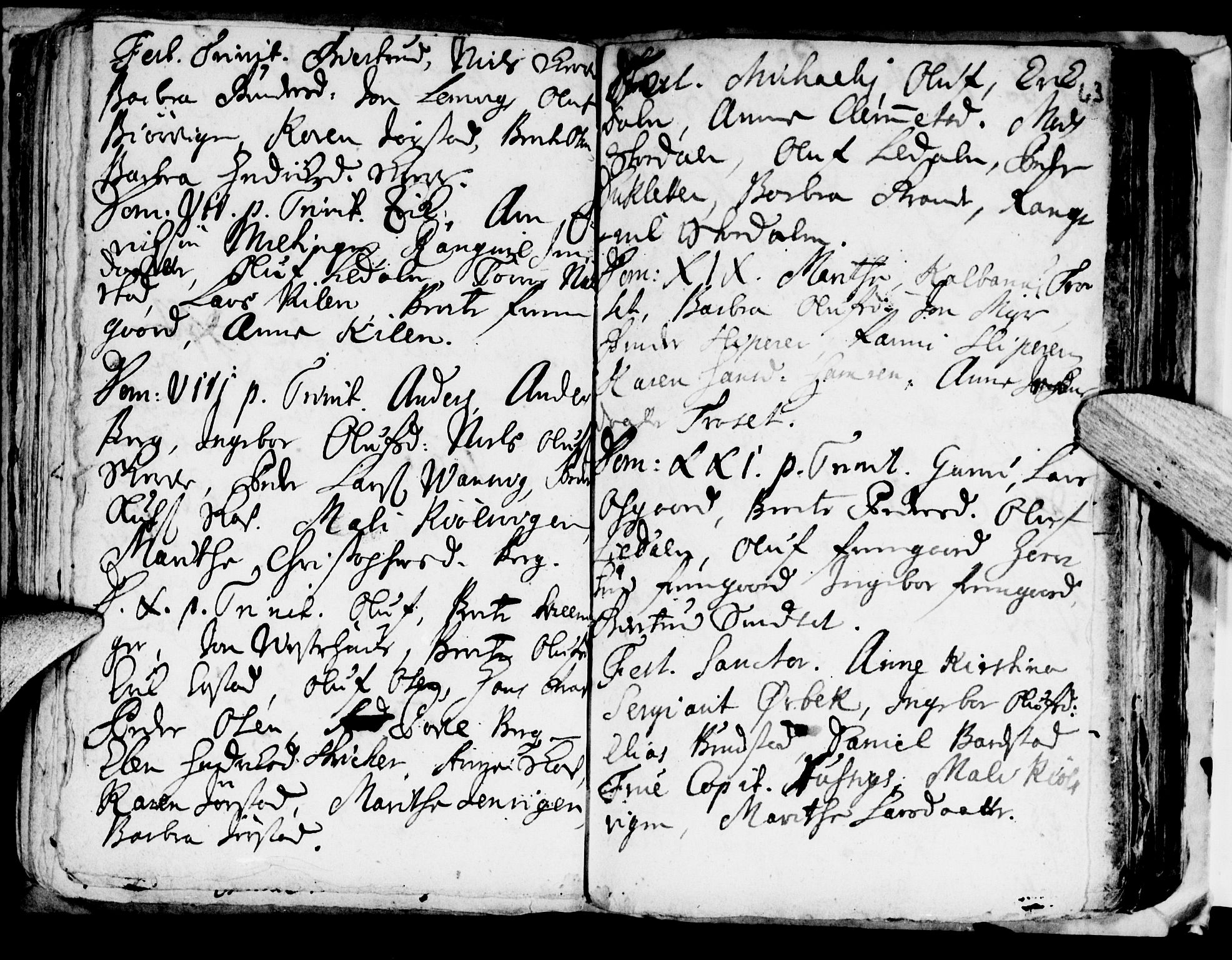 Ministerialprotokoller, klokkerbøker og fødselsregistre - Nord-Trøndelag, SAT/A-1458/722/L0214: Parish register (official) no. 722A01, 1692-1718, p. 63