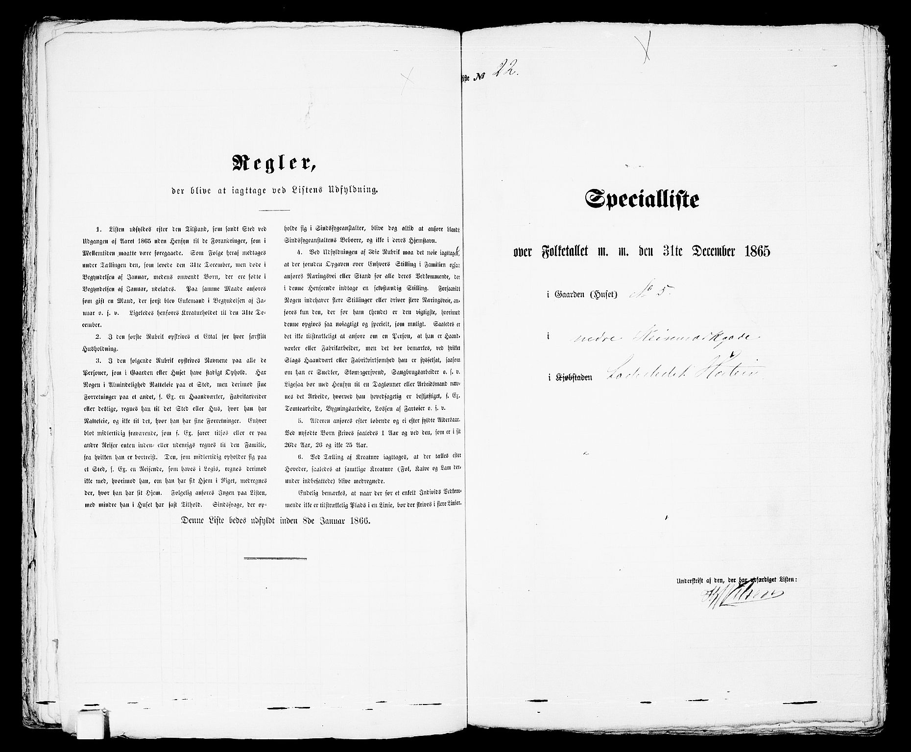 RA, 1865 census for Horten, 1865, p. 75