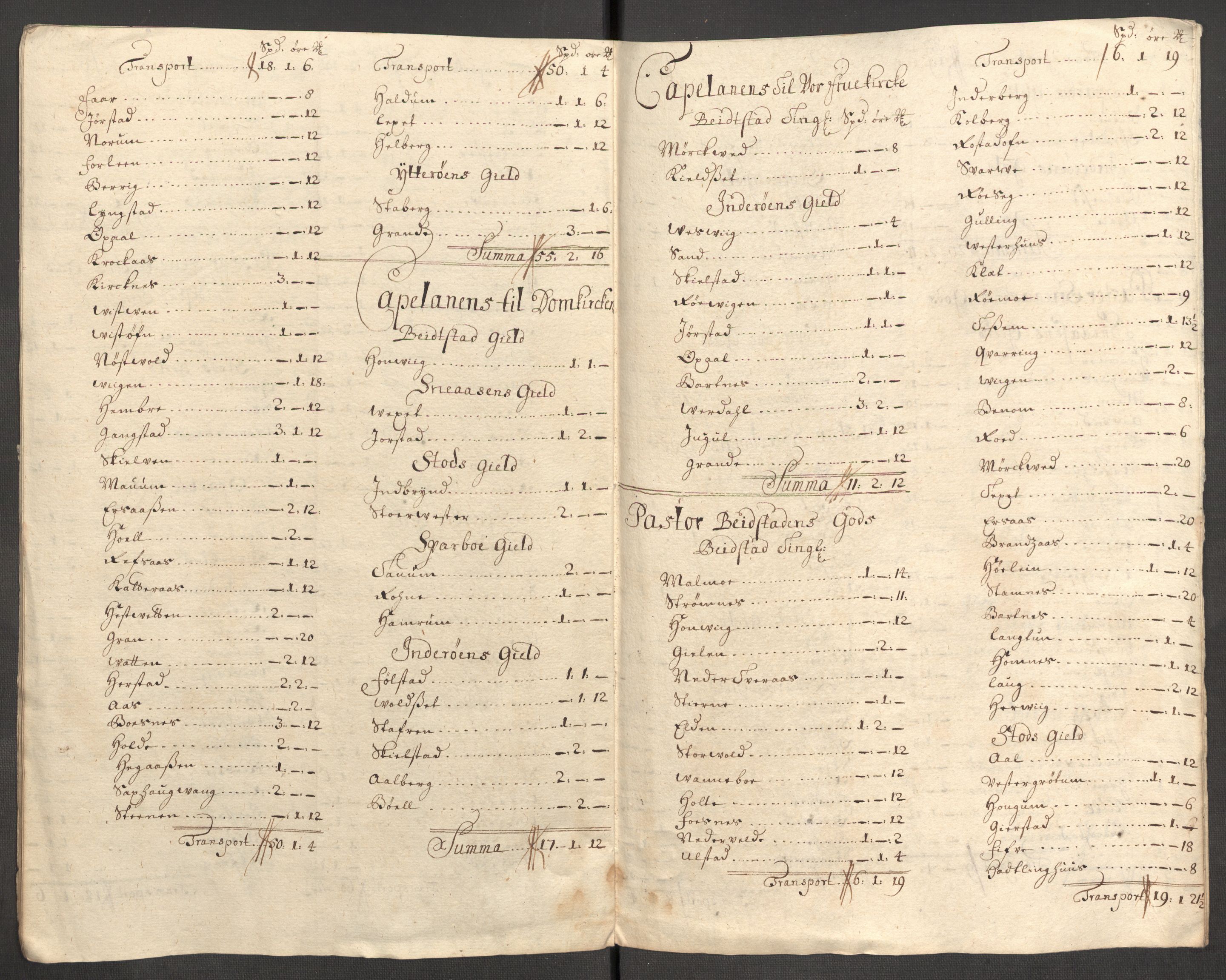 Rentekammeret inntil 1814, Reviderte regnskaper, Fogderegnskap, AV/RA-EA-4092/R63/L4317: Fogderegnskap Inderøy, 1709, p. 228