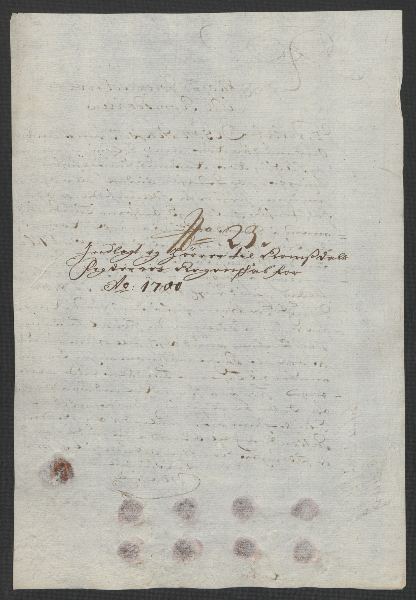 Rentekammeret inntil 1814, Reviderte regnskaper, Fogderegnskap, RA/EA-4092/R55/L3654: Fogderegnskap Romsdal, 1699-1700, p. 353