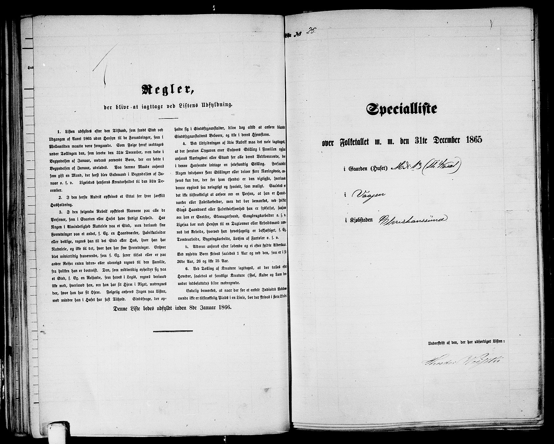 RA, 1865 census for Kristiansund/Kristiansund, 1865, p. 58