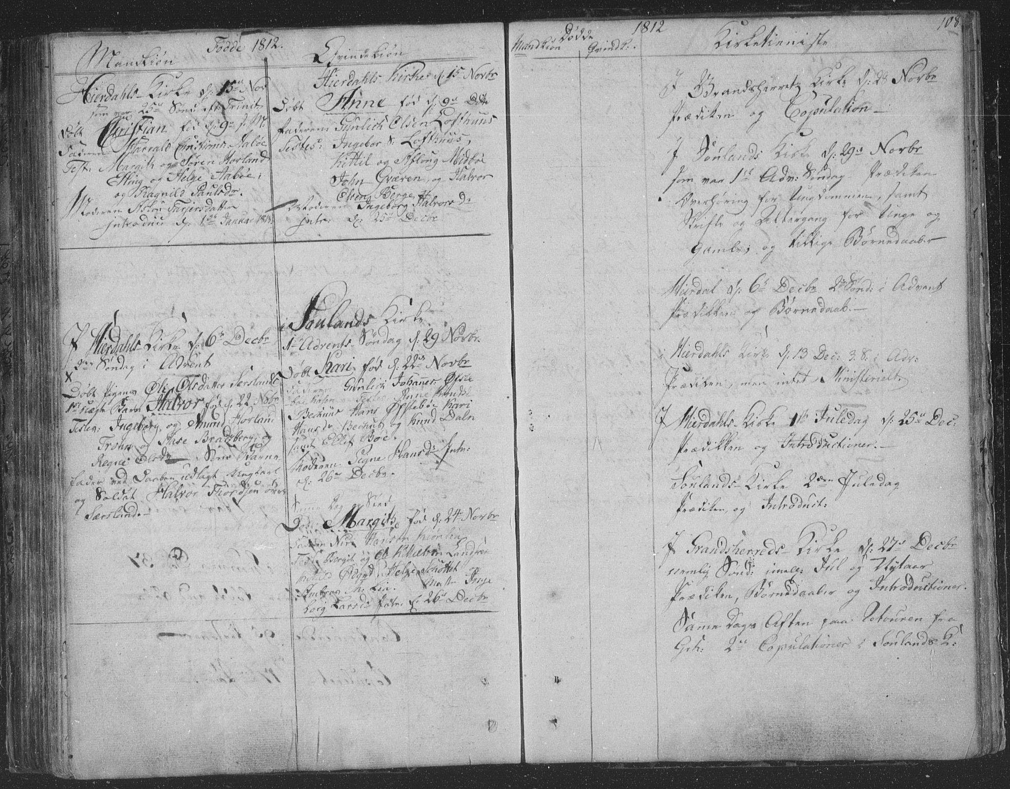 Hjartdal kirkebøker, AV/SAKO-A-270/F/Fa/L0006: Parish register (official) no. I 6, 1801-1814, p. 108