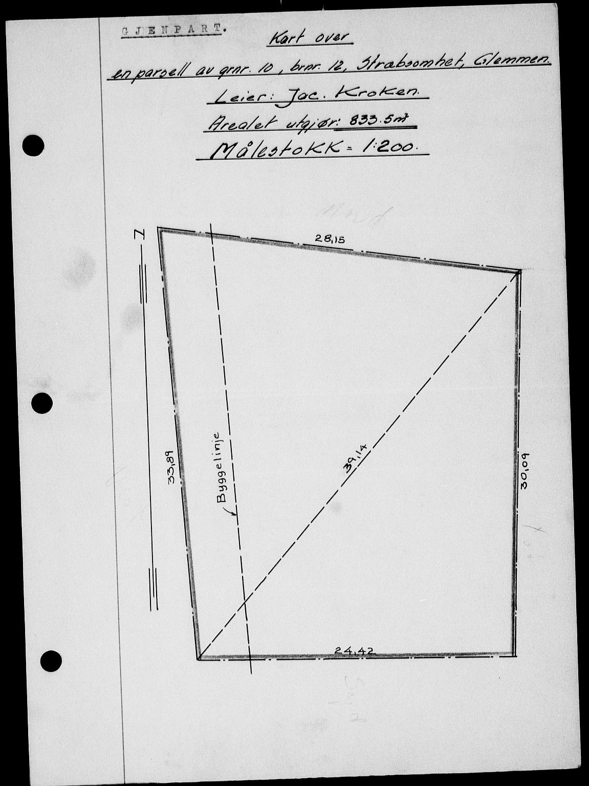 Onsøy sorenskriveri, SAO/A-10474/G/Ga/Gab/L0021: Mortgage book no. II A-21, 1947-1947, Diary no: : 2422/1947