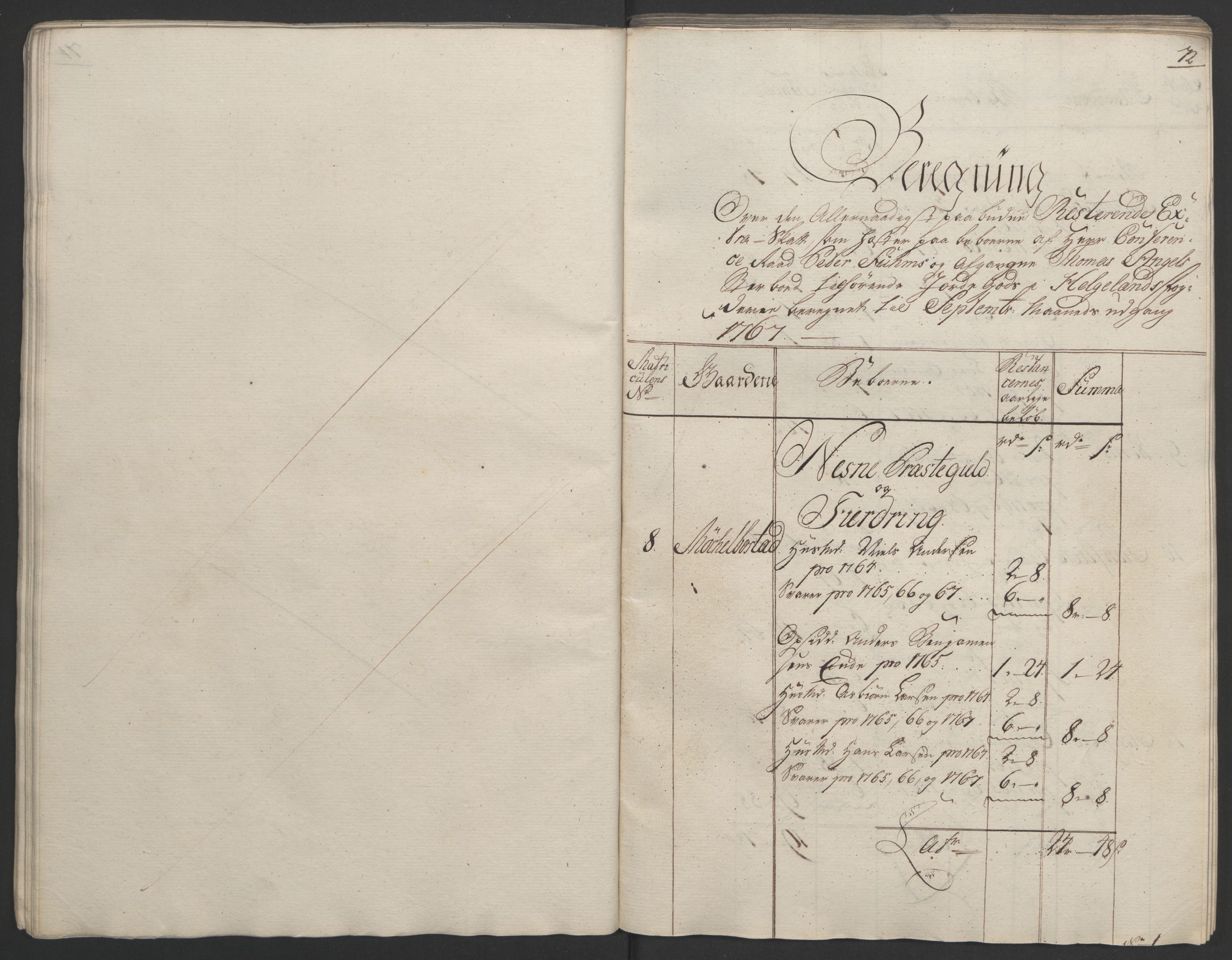 Rentekammeret inntil 1814, Realistisk ordnet avdeling, RA/EA-4070/Ol/L0023: [Gg 10]: Ekstraskatten, 23.09.1762. Helgeland (restanseregister), 1767-1772, p. 69
