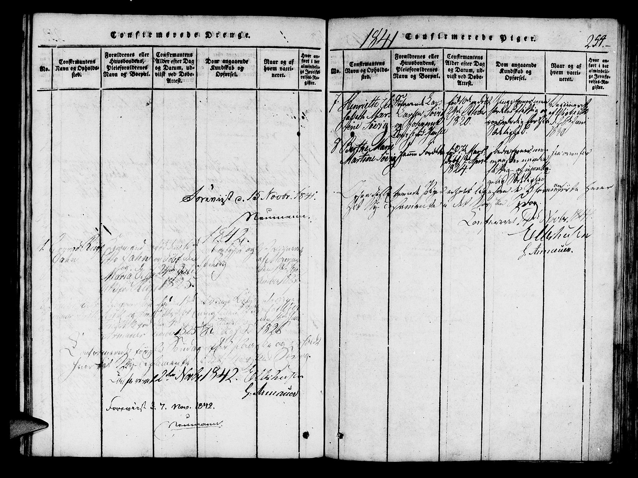 Mariakirken Sokneprestembete, SAB/A-76901/H/Haa/L0005: Parish register (official) no. A 5, 1815-1845, p. 254