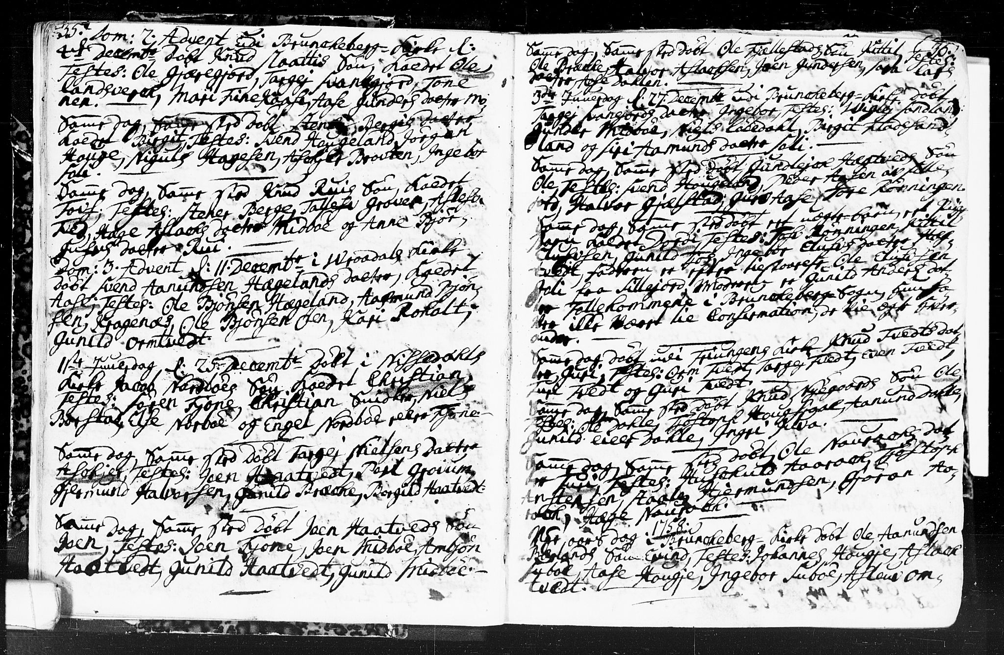 Kviteseid kirkebøker, SAKO/A-276/F/Fa/L0001: Parish register (official) no. I 1, 1754-1773, p. 35-36