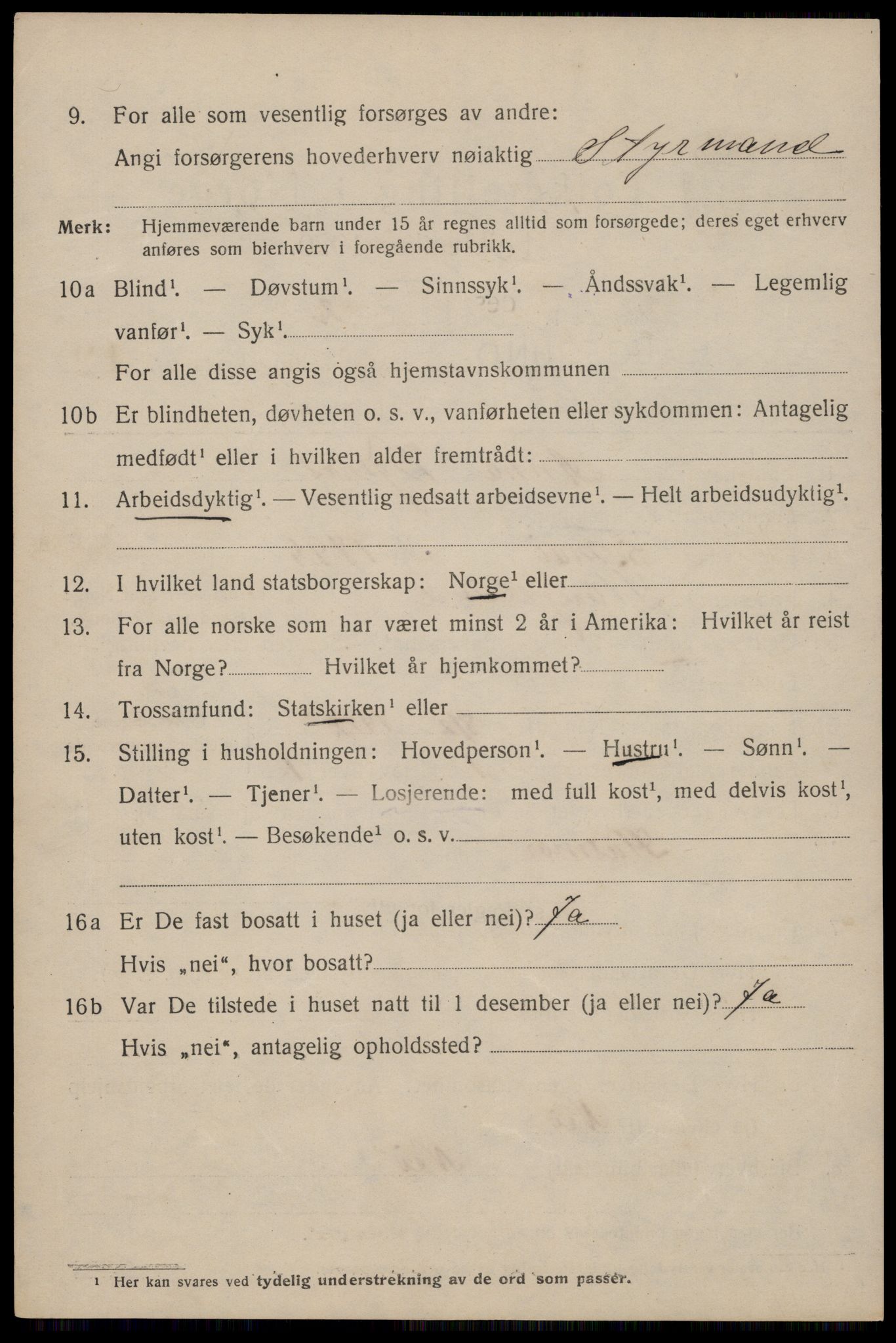 SAST, 1920 census for Haugesund, 1920, p. 39278