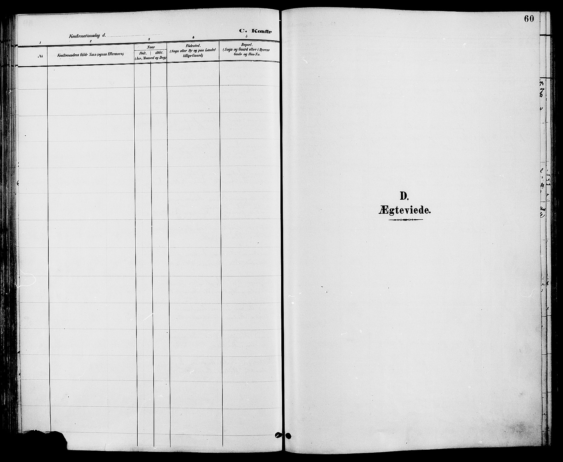 Biri prestekontor, SAH/PREST-096/H/Ha/Haa/L0007: Parish register (official) no. 7, 1887-1893, p. 60