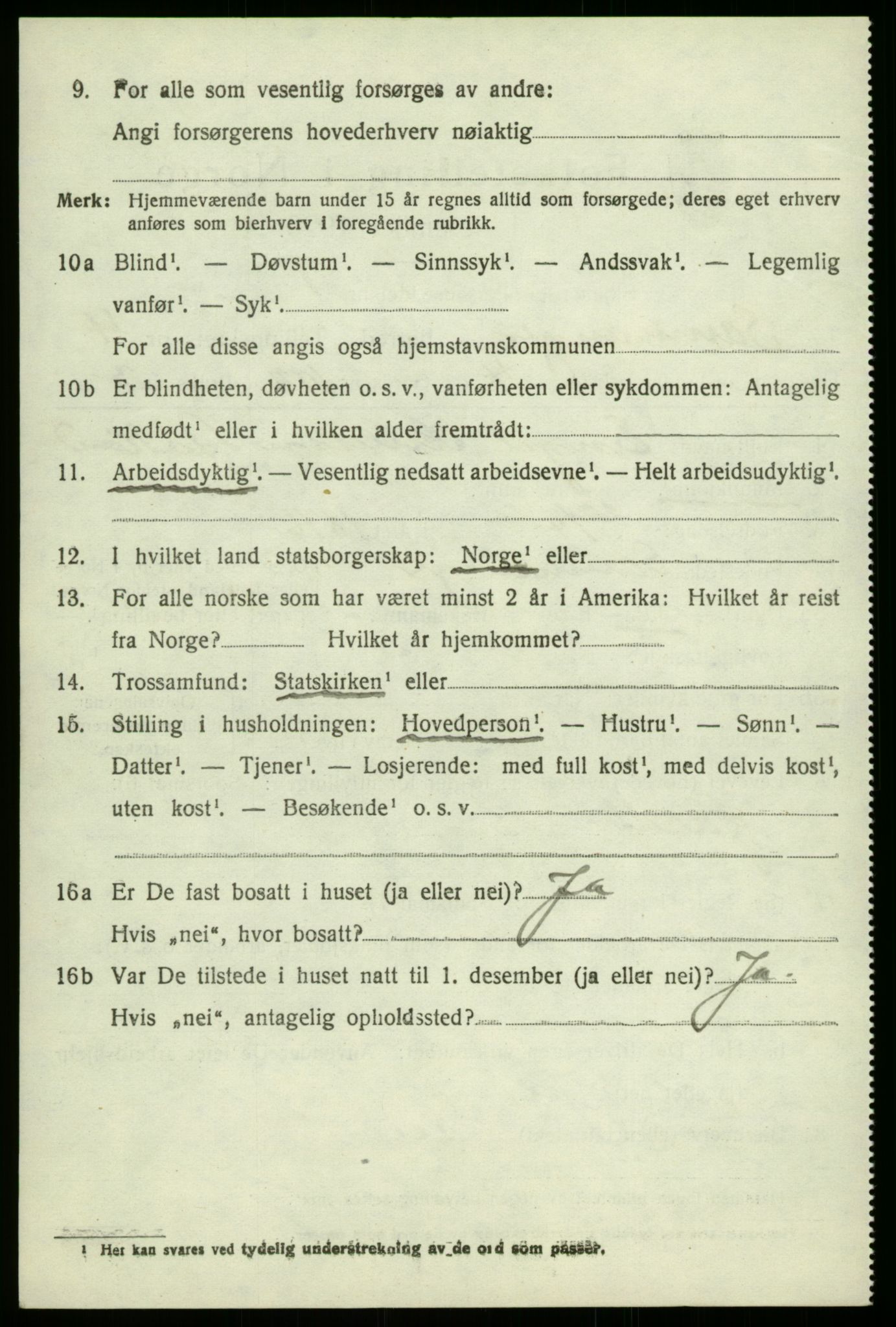 SAB, 1920 census for Samnanger, 1920, p. 1692