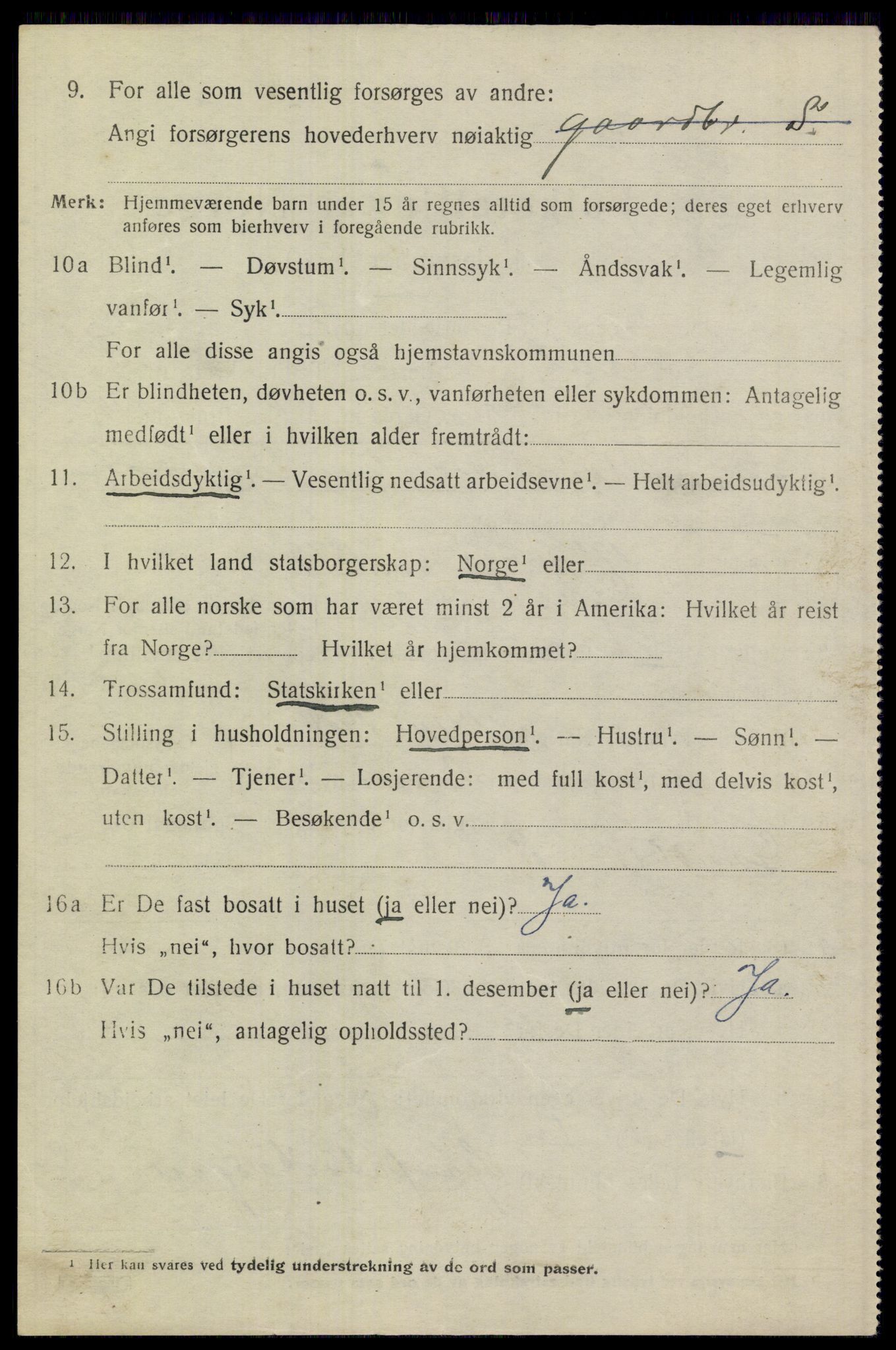 SAST, 1920 census for Gjesdal, 1920, p. 3779