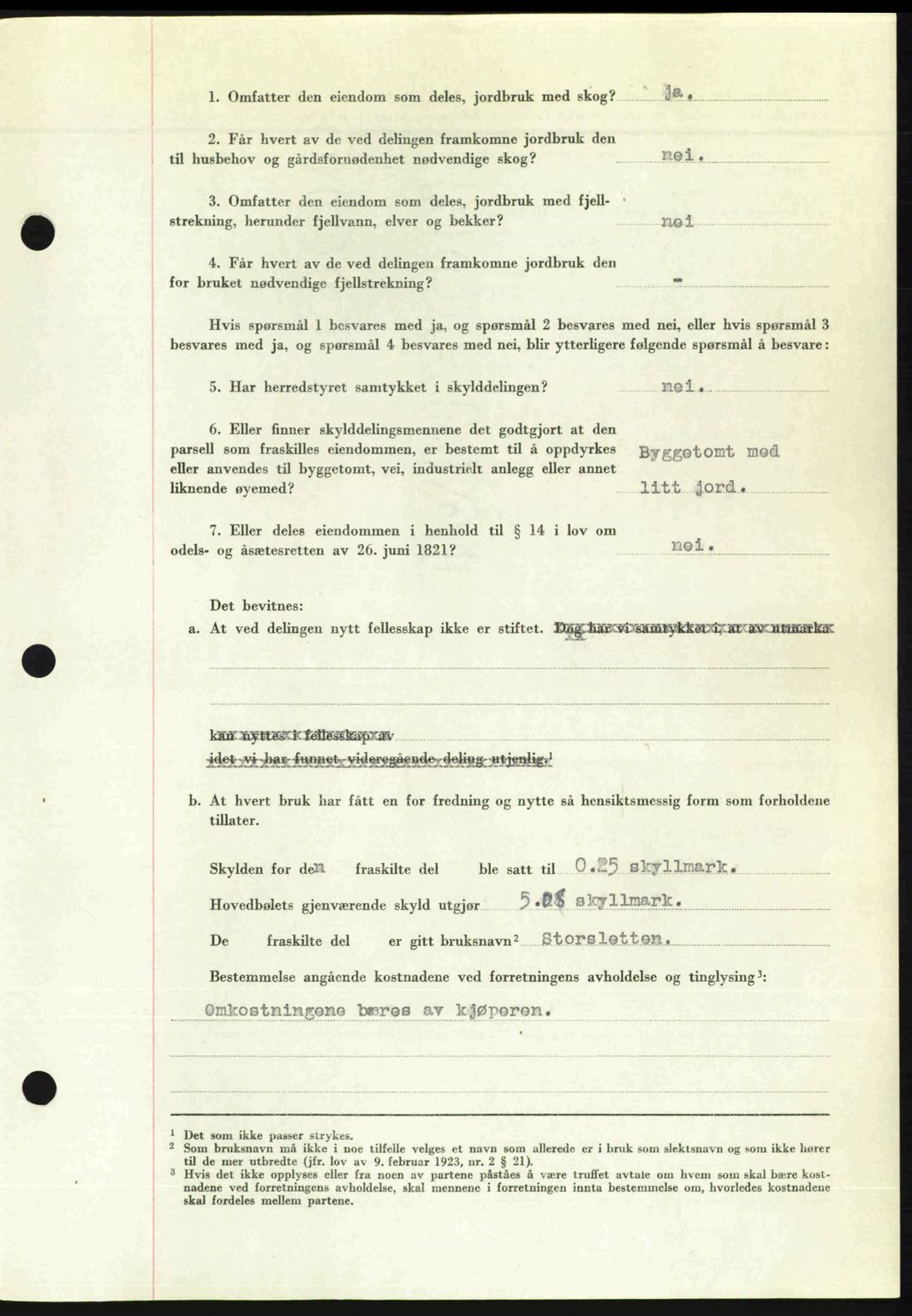 Romsdal sorenskriveri, AV/SAT-A-4149/1/2/2C: Mortgage book no. A23, 1947-1947, Diary no: : 1906/1947