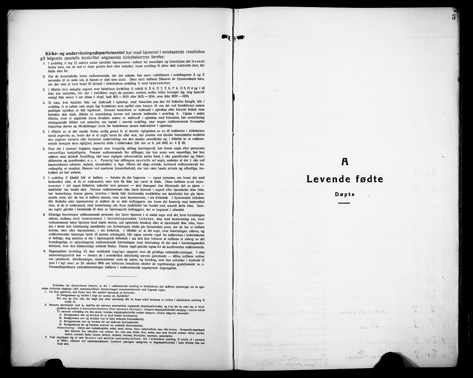Nedre Eiker kirkebøker, SAKO/A-612/G/Ga/L0006: Parish register (copy) no. 6, 1922-1933, p. 3