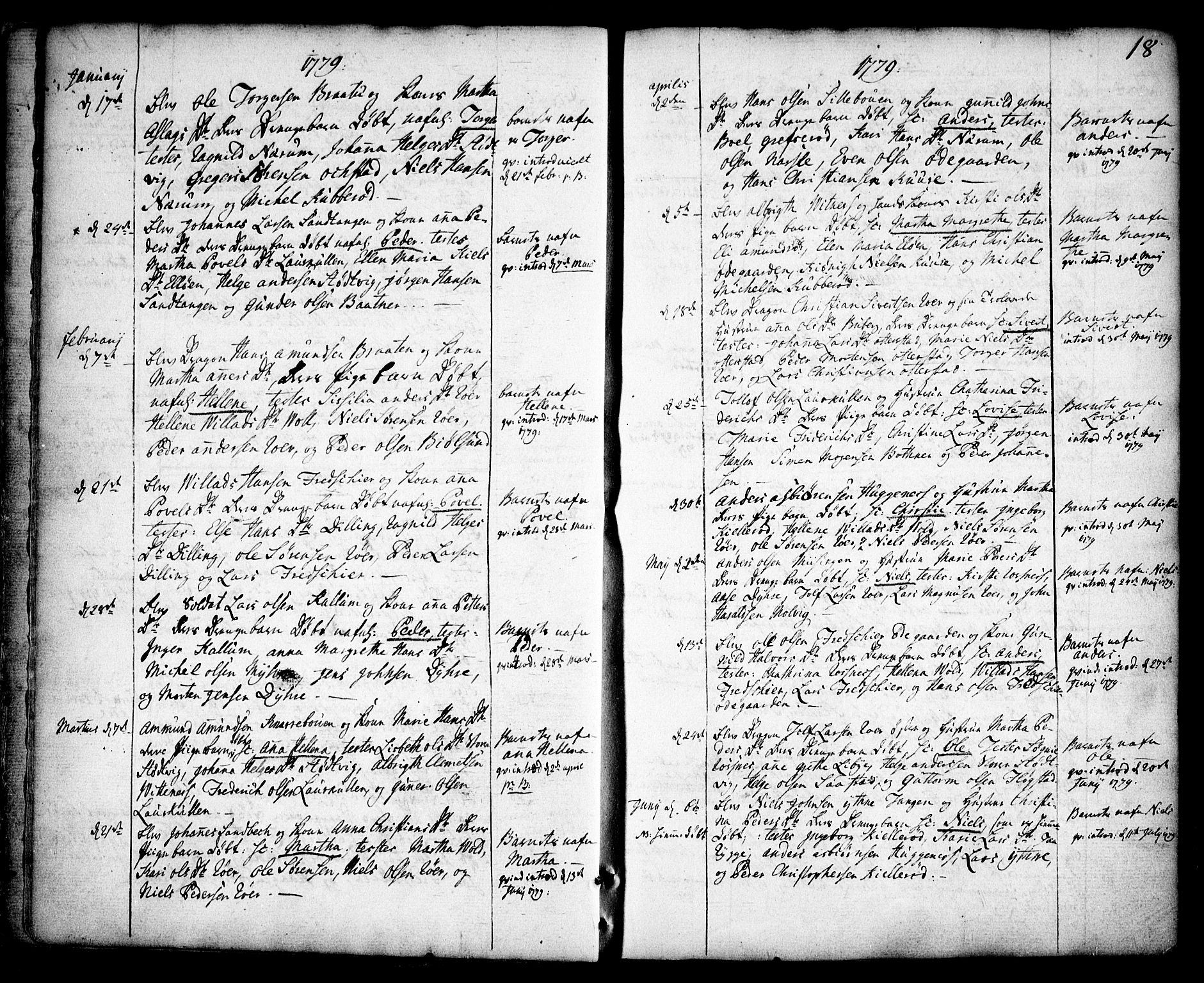 Rygge prestekontor Kirkebøker, SAO/A-10084b/F/Fa/L0002: Parish register (official) no. 2, 1771-1814, p. 18