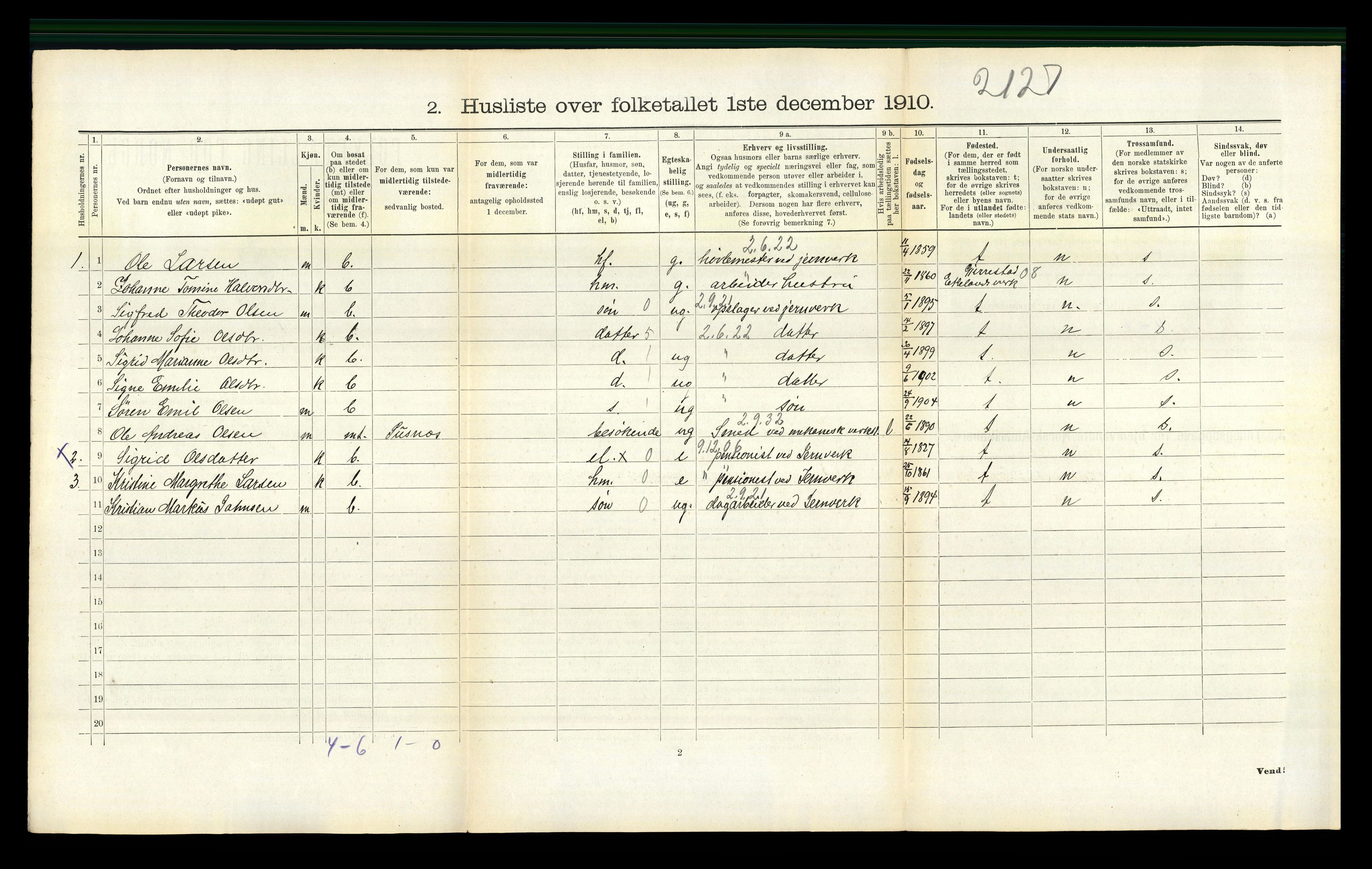 RA, 1910 census for Holt, 1910, p. 553