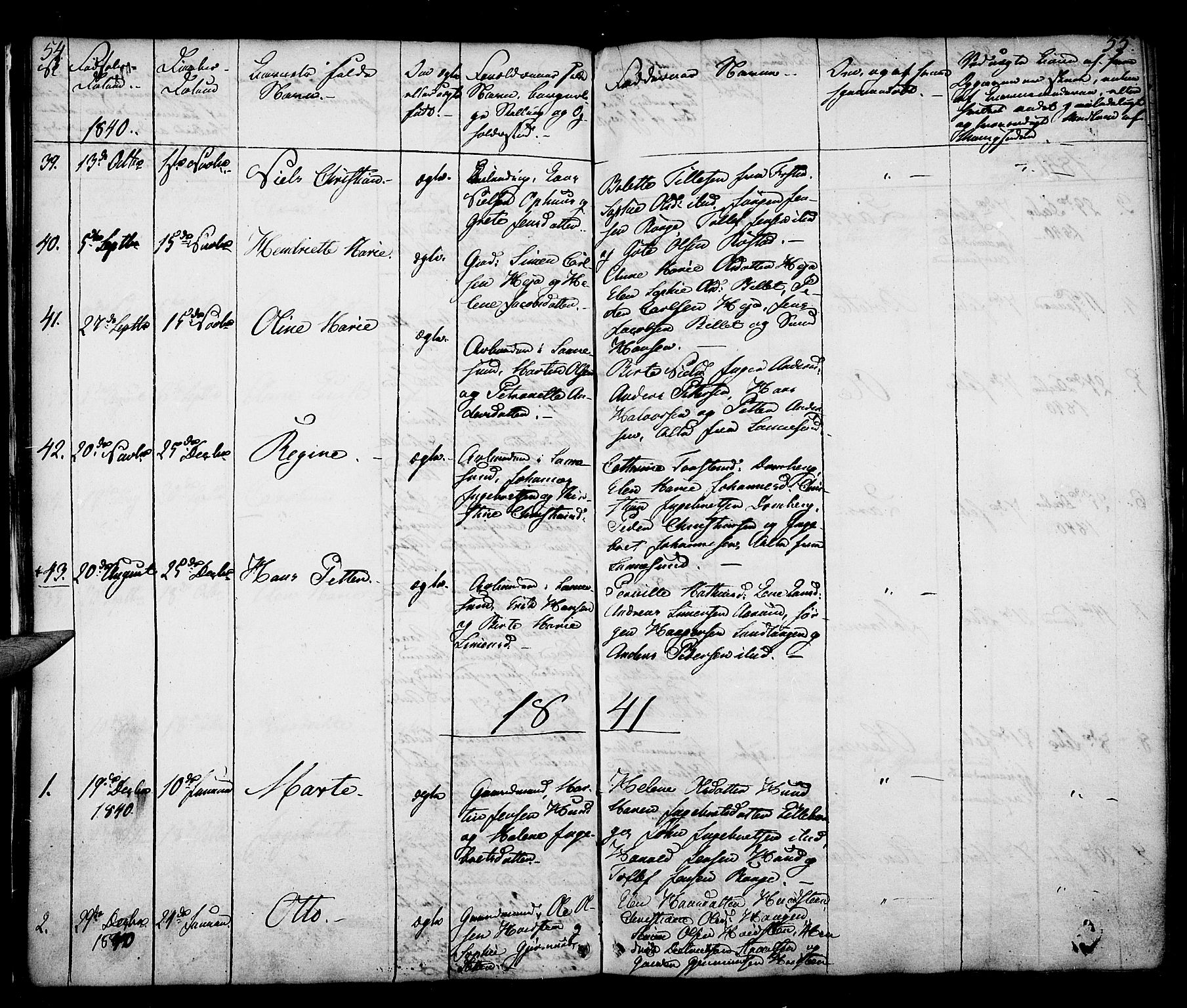 Borge prestekontor Kirkebøker, AV/SAO-A-10903/F/Fa/L0004: Parish register (official) no. I 4, 1836-1848, p. 54-55