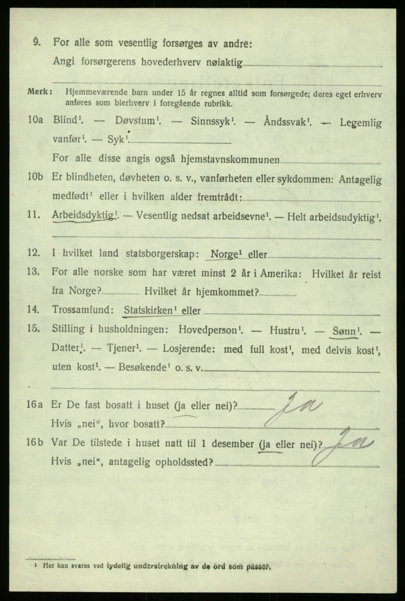 SAB, 1920 census for Luster, 1920, p. 6565