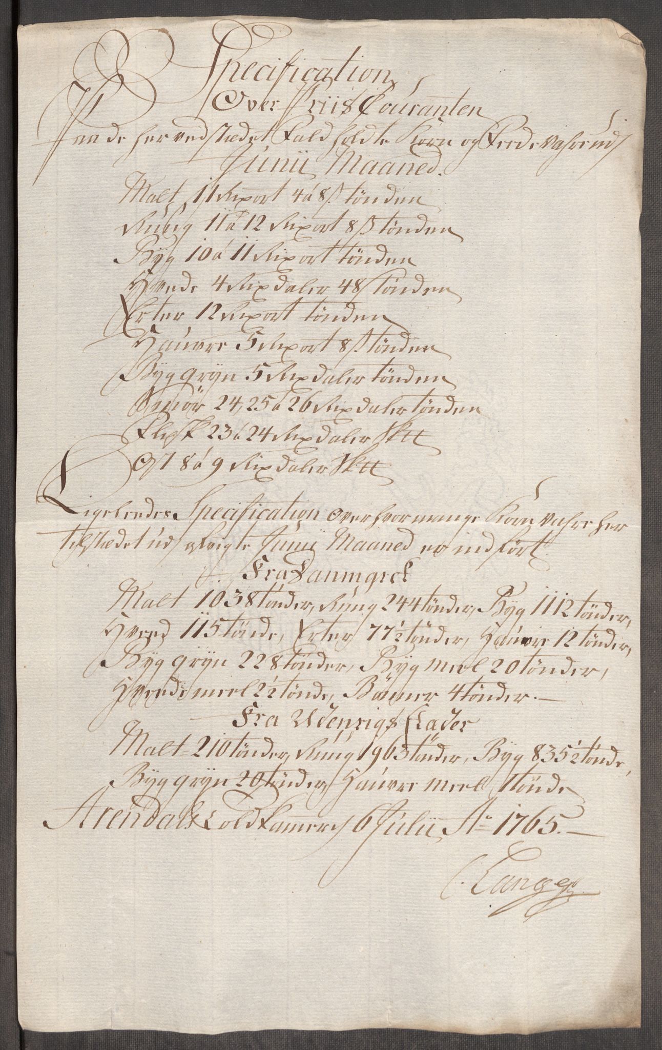 Rentekammeret inntil 1814, Realistisk ordnet avdeling, RA/EA-4070/Oe/L0008: [Ø1]: Priskuranter, 1764-1768, p. 440