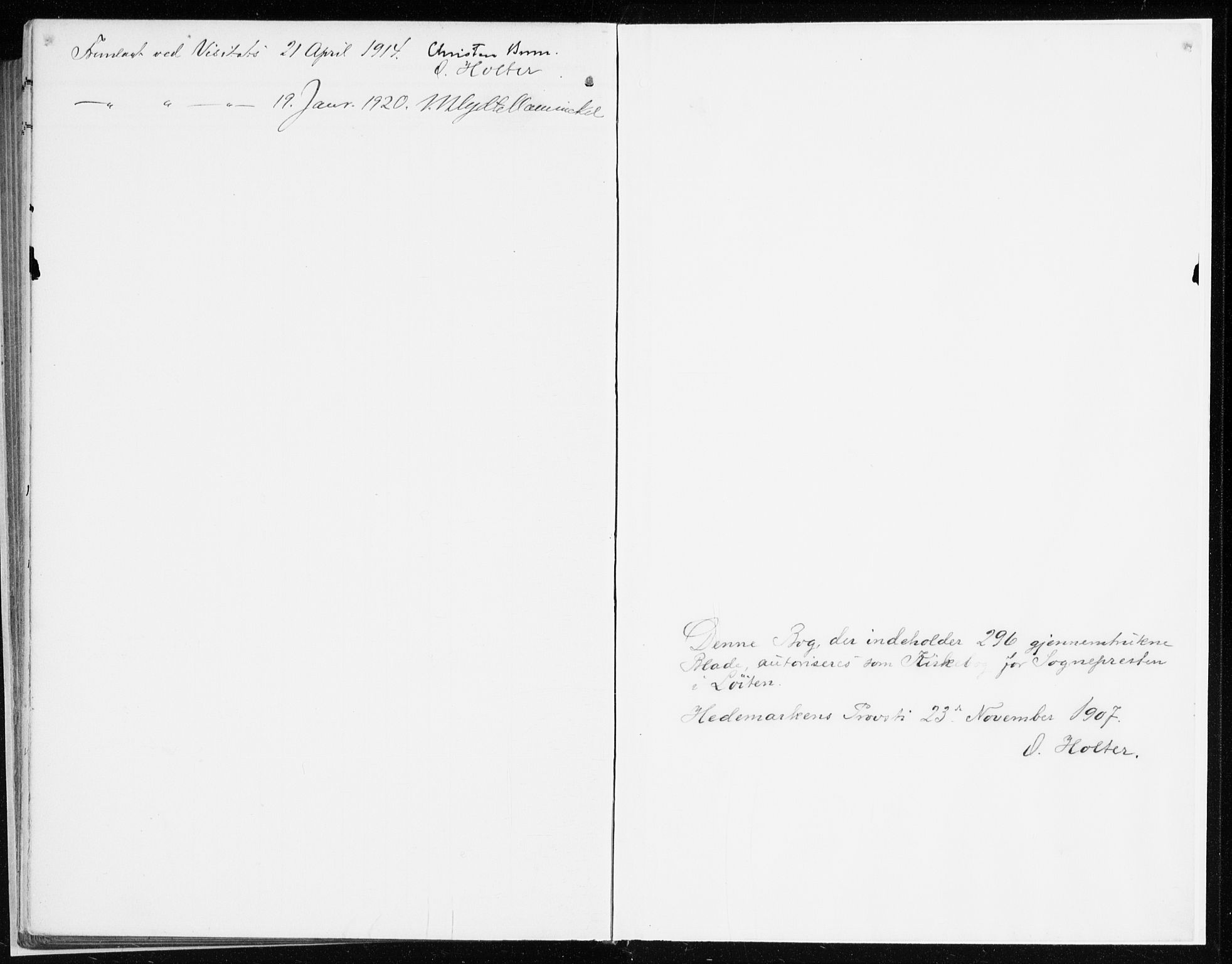 Løten prestekontor, SAH/PREST-022/K/Ka/L0011: Parish register (official) no. 11, 1908-1917