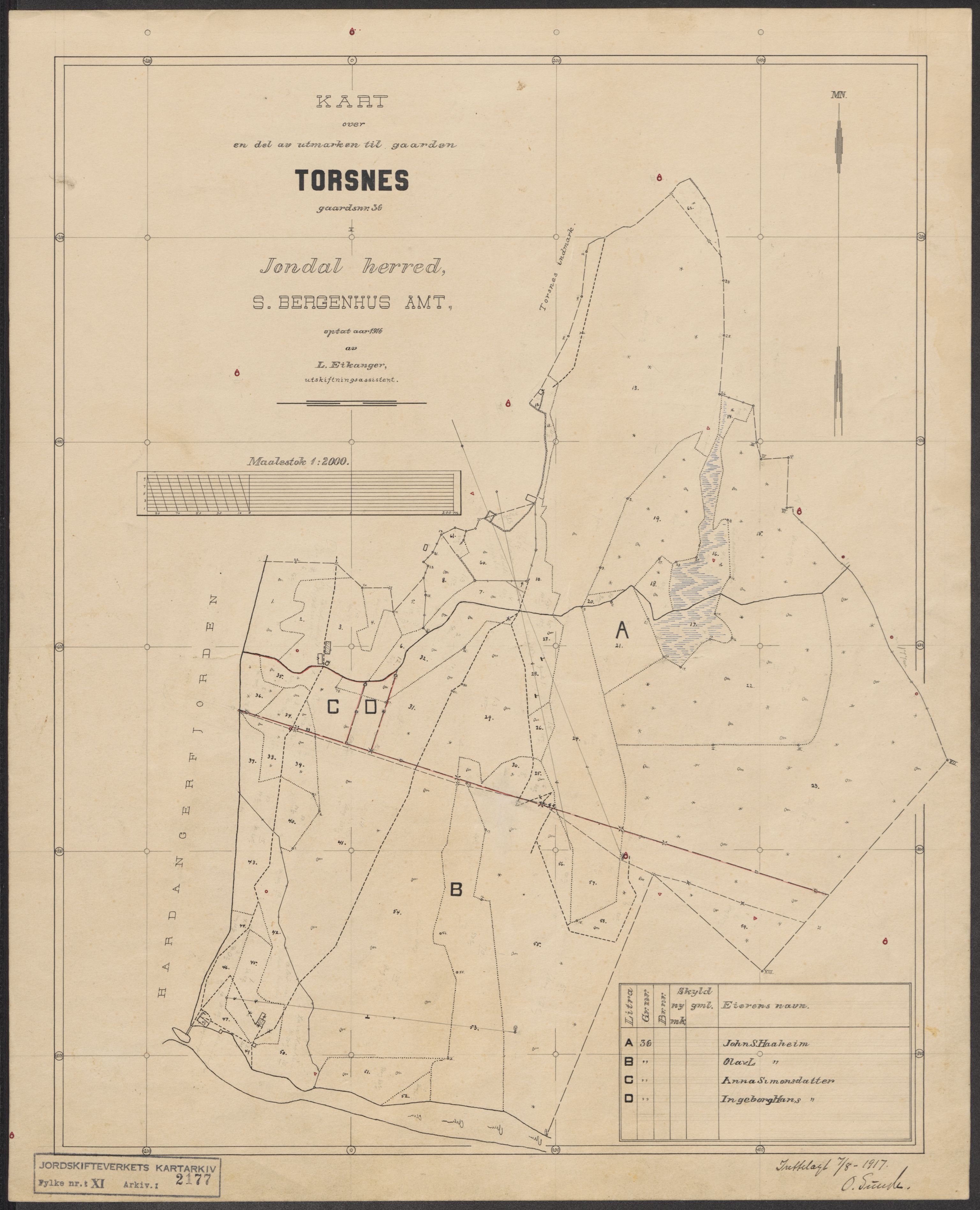 Jordskifteverkets kartarkiv, RA/S-3929/T, 1859-1988, p. 2421