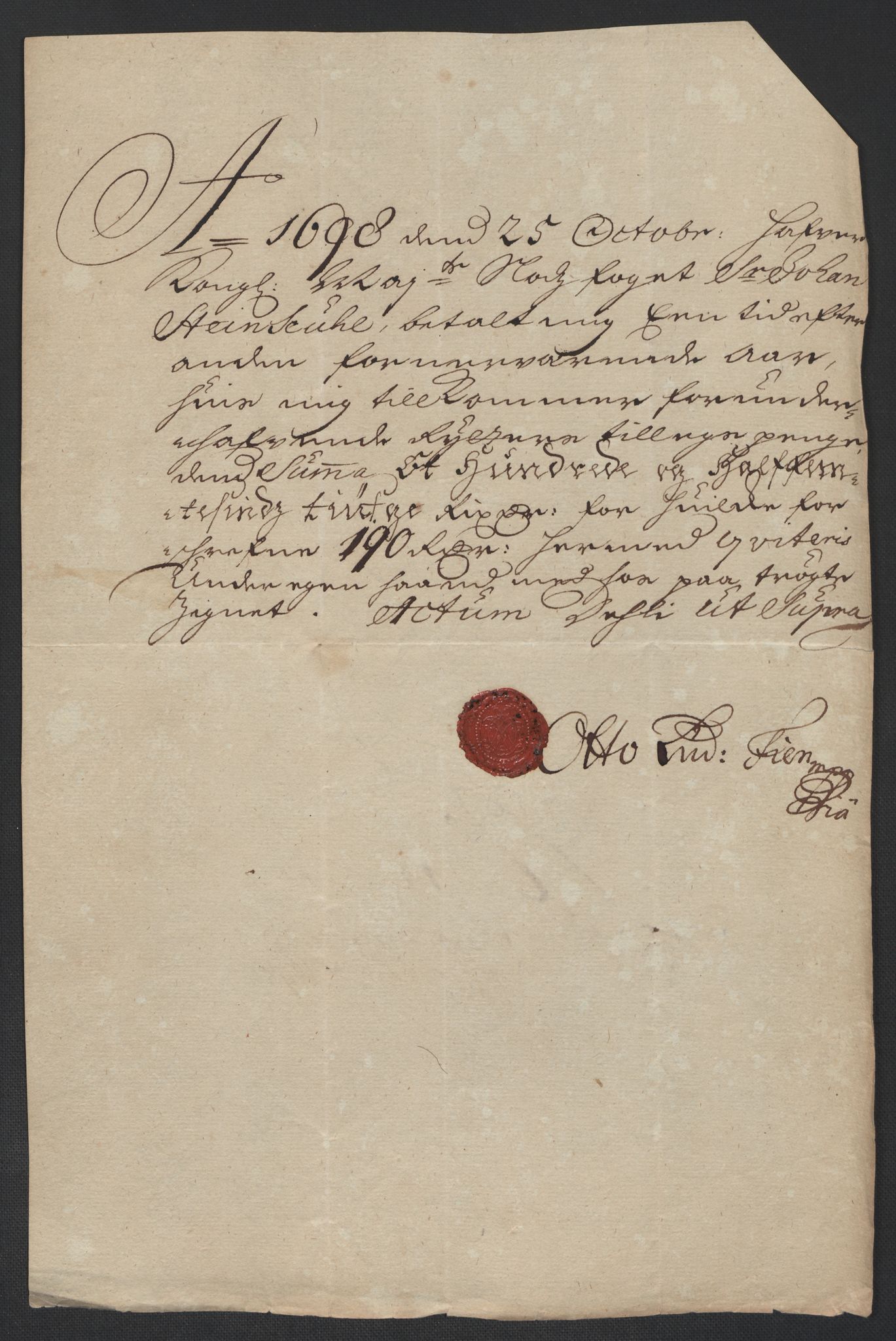 Rentekammeret inntil 1814, Reviderte regnskaper, Fogderegnskap, AV/RA-EA-4092/R10/L0441: Fogderegnskap Aker og Follo, 1698, p. 193